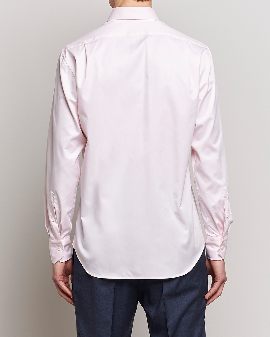 Uomini | Camicie | Stenströms | Fitted Body Cut Away Shirt Pink