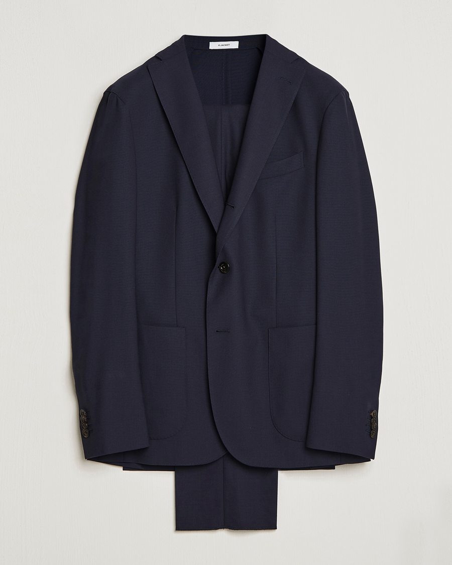 Uomini | Abiti | Boglioli | K Jacket Wool Suit Navy