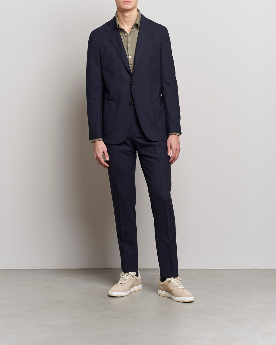 Uomini | Abiti | Boglioli | K Jacket Wool Suit Navy