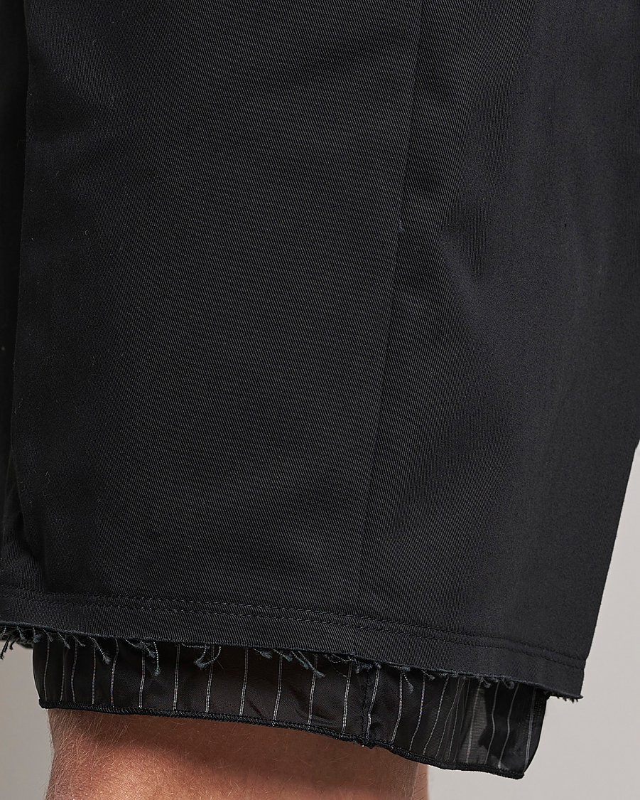 Uomini | Pantaloncini | Lanvin | Raw Edge Tailored Shorts Black