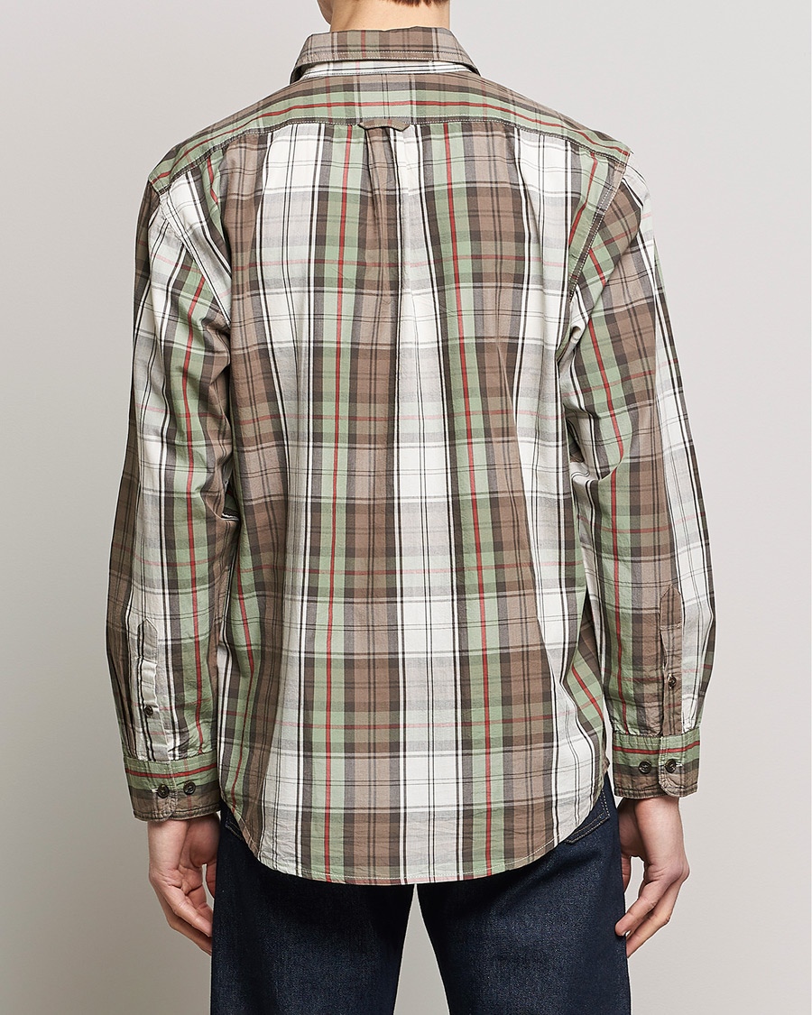 Uomini | Camicie | Filson | Washed Feather Cloth Shirt Sage/Olive Plaid