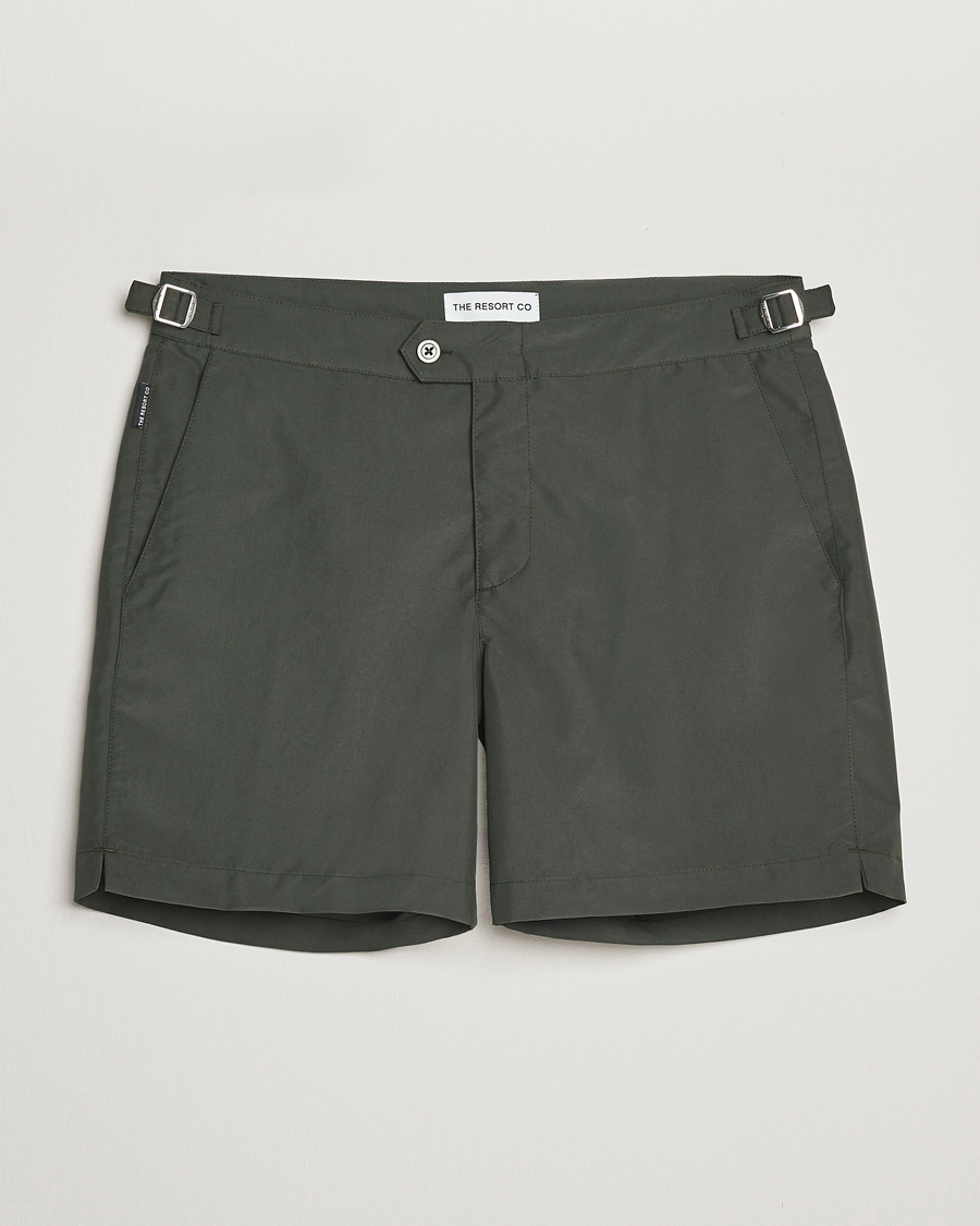 Uomini | Costumi da bagno | The Resort Co | Tailored Swim Shorts Aloe Grey