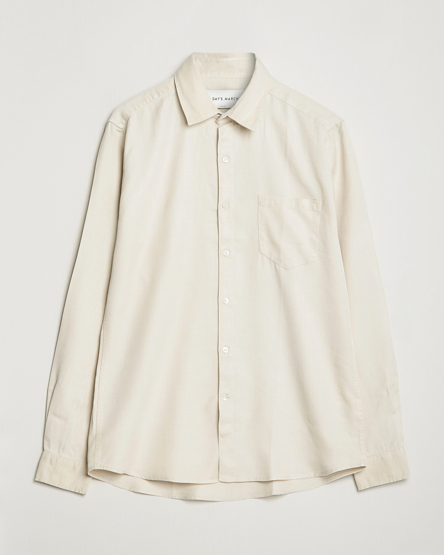 Uomini | Camicie | A Day's March | Daintree Tencel Shirt Sand