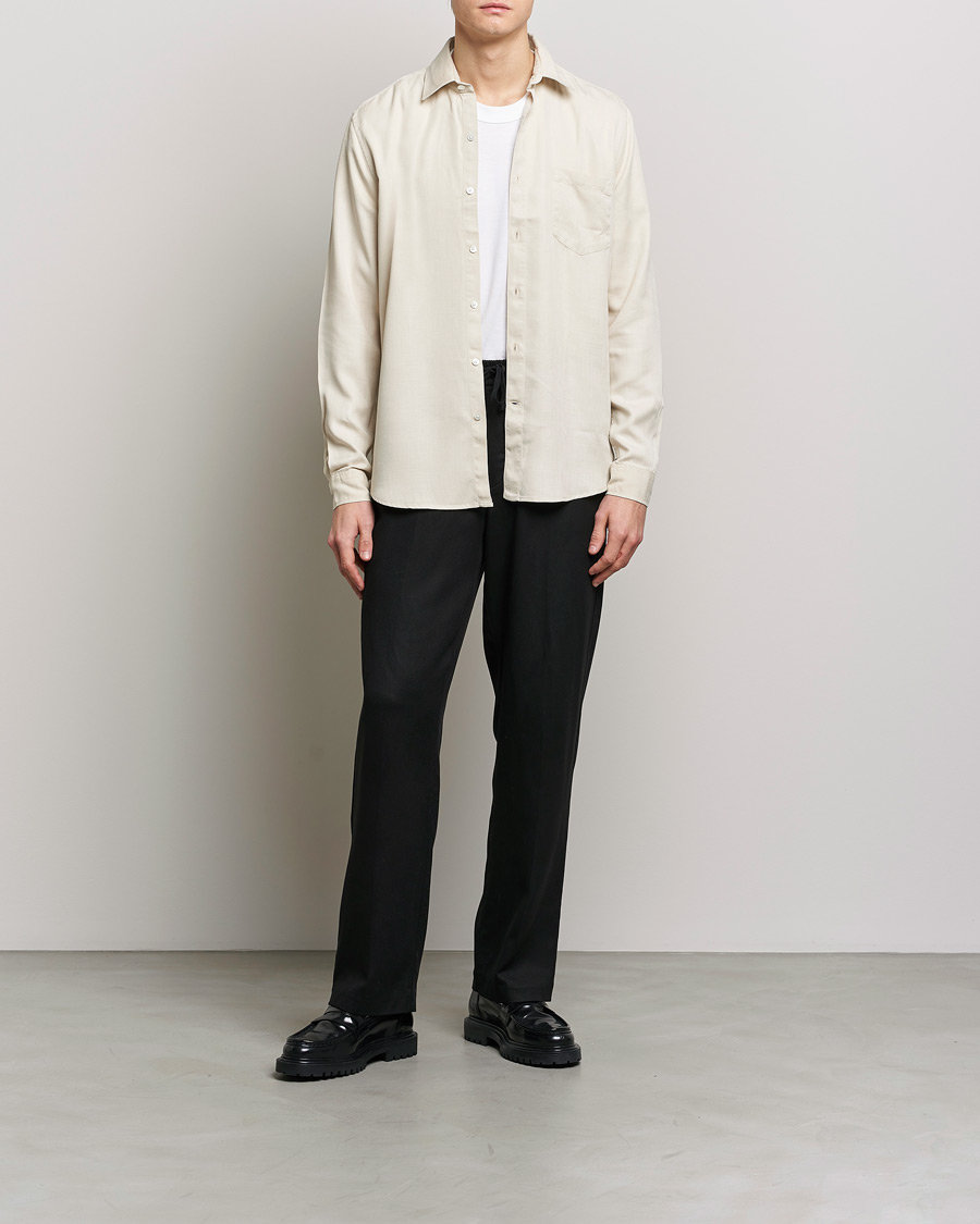 Uomini | Camicie | A Day's March | Daintree Tencel Shirt Sand