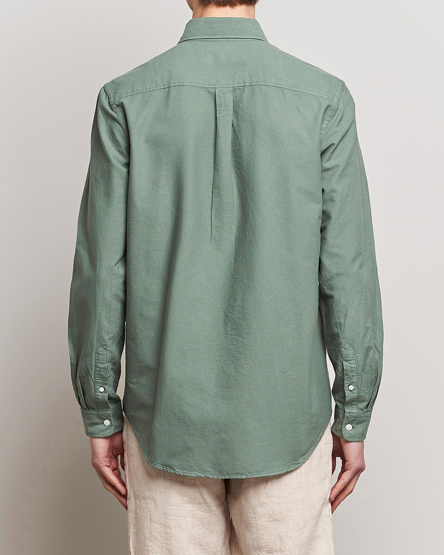 Uomini | Camicie | A Day's March | Moorgate Dyed Oxford Shirt Dusty Green