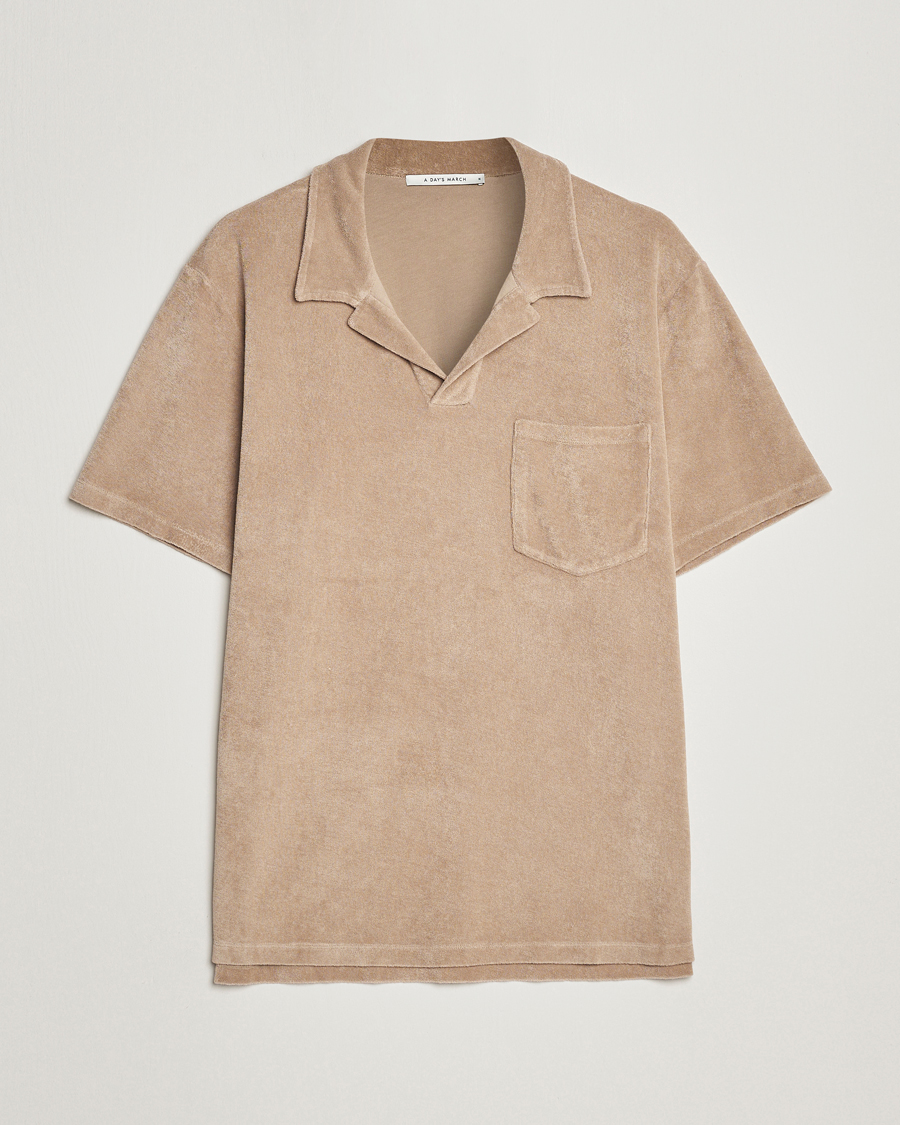 Uomini | Polo | A Day's March | Terry Polo Khaki