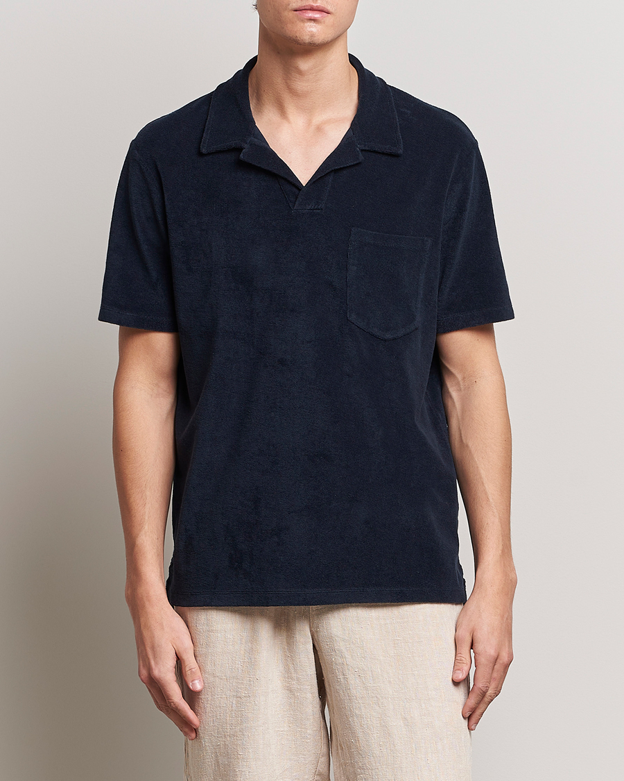 Uomini | Polo | A Day's March | Terry Polo Navy