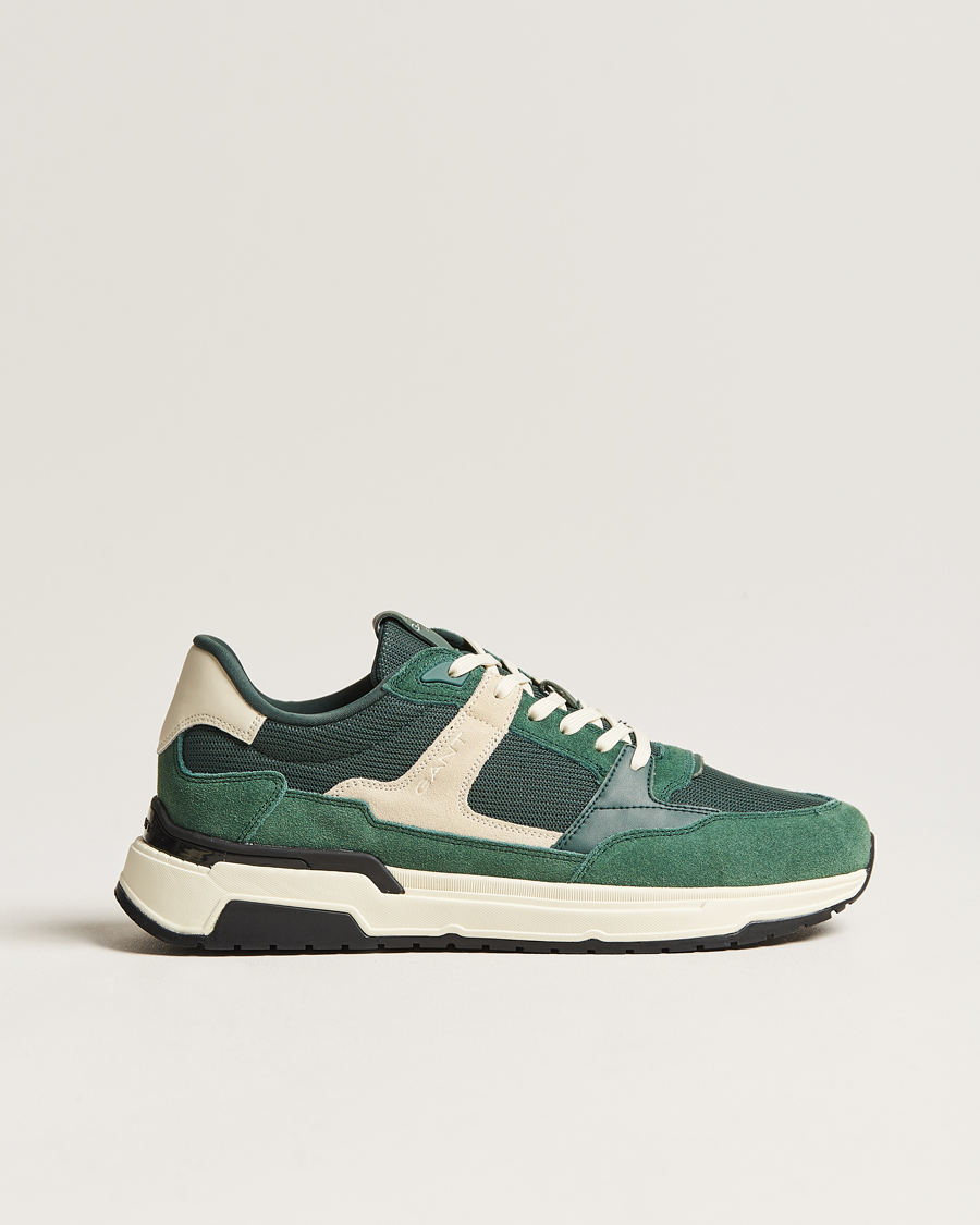 Uomini | GANT Jeuton Running Sneaker Tartan Green | GANT | Jeuton Running Sneaker Tartan Green
