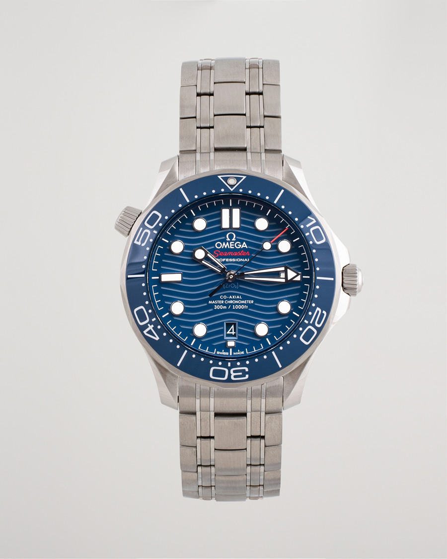 Uomini | Omega Pre-Owned Seamaster Diver 300M 210.30.42.20.03.001 Steel Blue | Omega Pre-Owned | Seamaster Diver 300M 210.30.42.20.03.001 Steel Blue