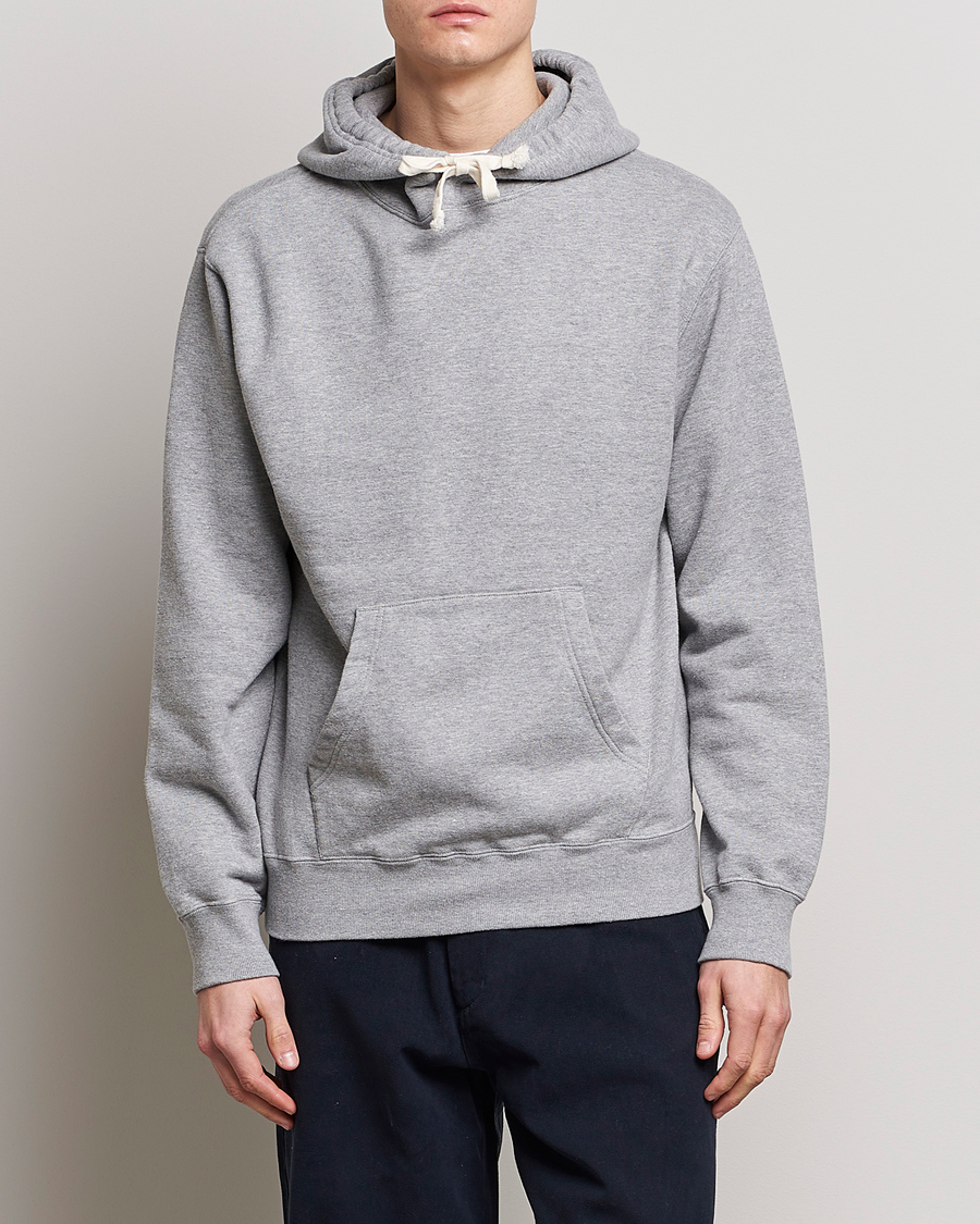 Uomini | Maglieria | BEAMS PLUS | Japanese Cotton Hoodie Heather Grey