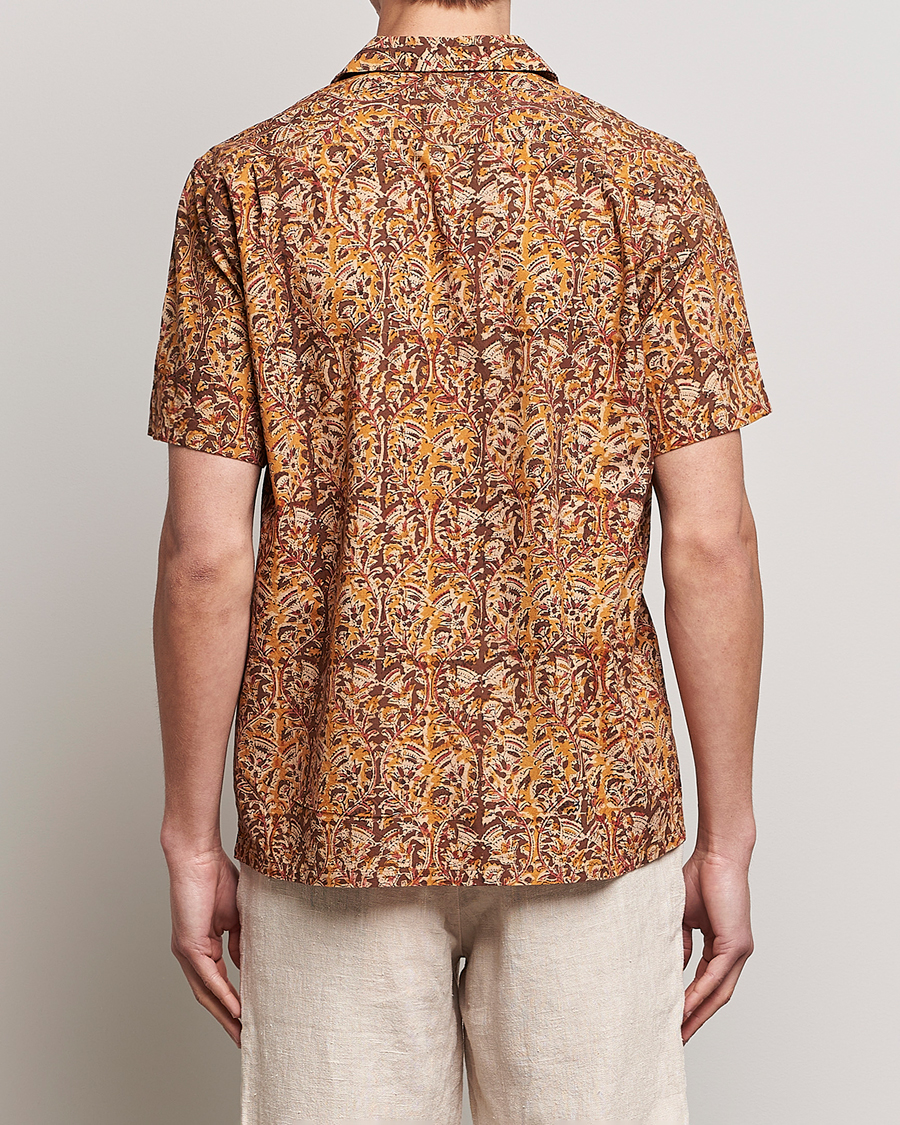 Uomini | Camicie | BEAMS PLUS | Block Print Camp Shirt Brown