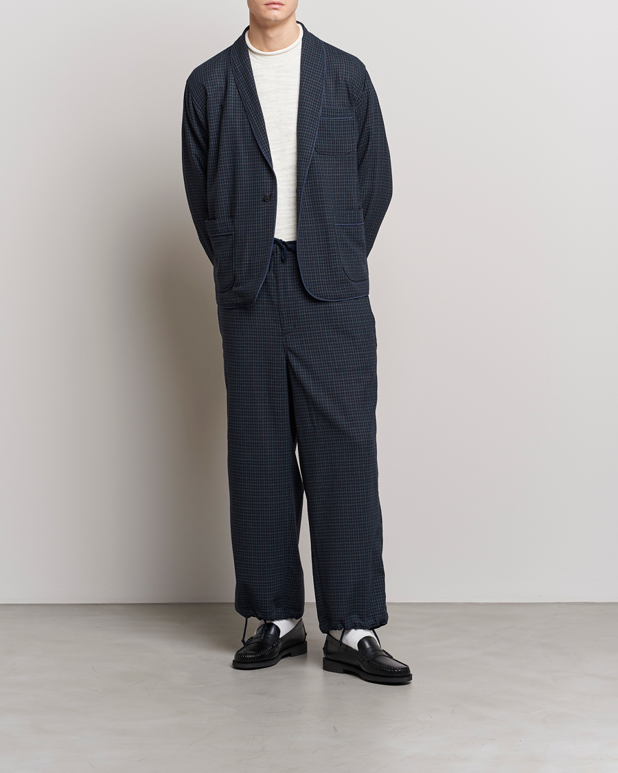 Uomini | Pantaloni | BEAMS PLUS | Panama Wool Pants Navy