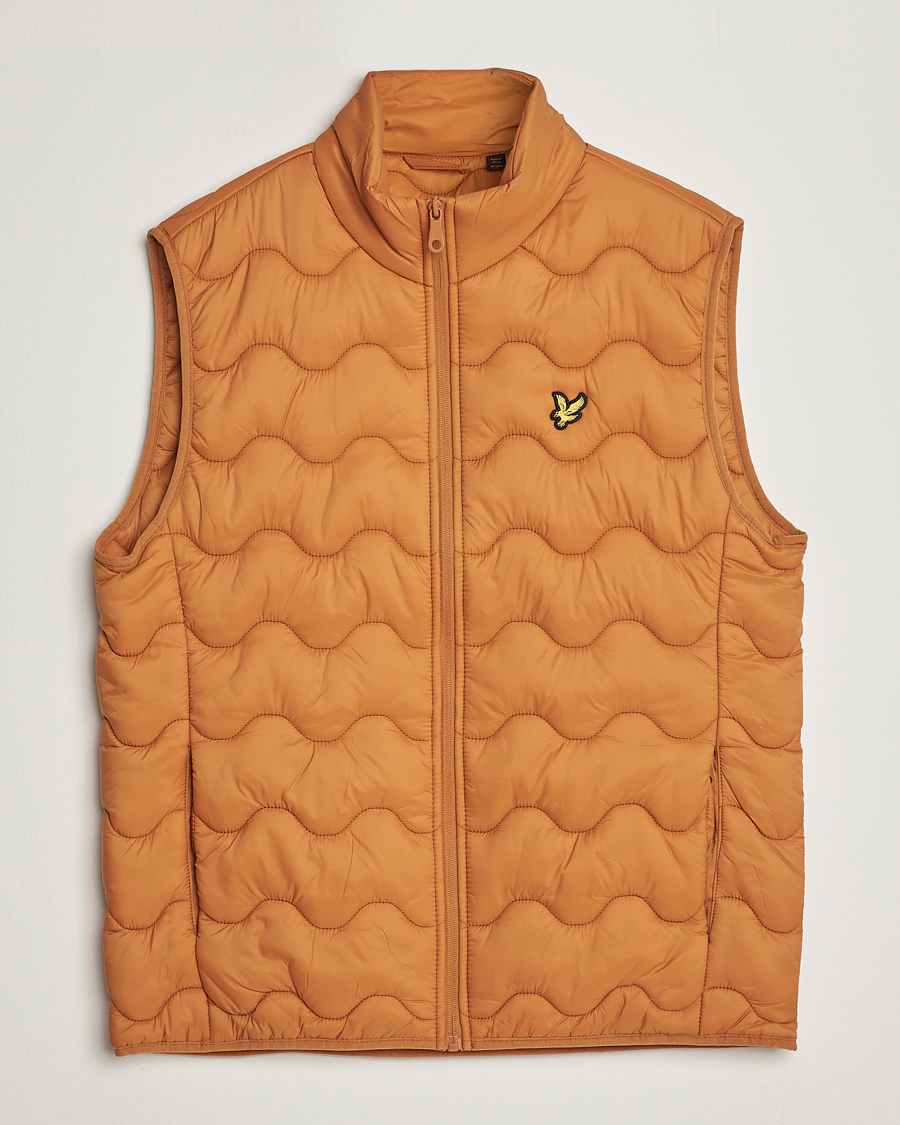 Uomini | Gilet | Lyle & Scott | Crest Quilted Gilet Vest Salt Burne