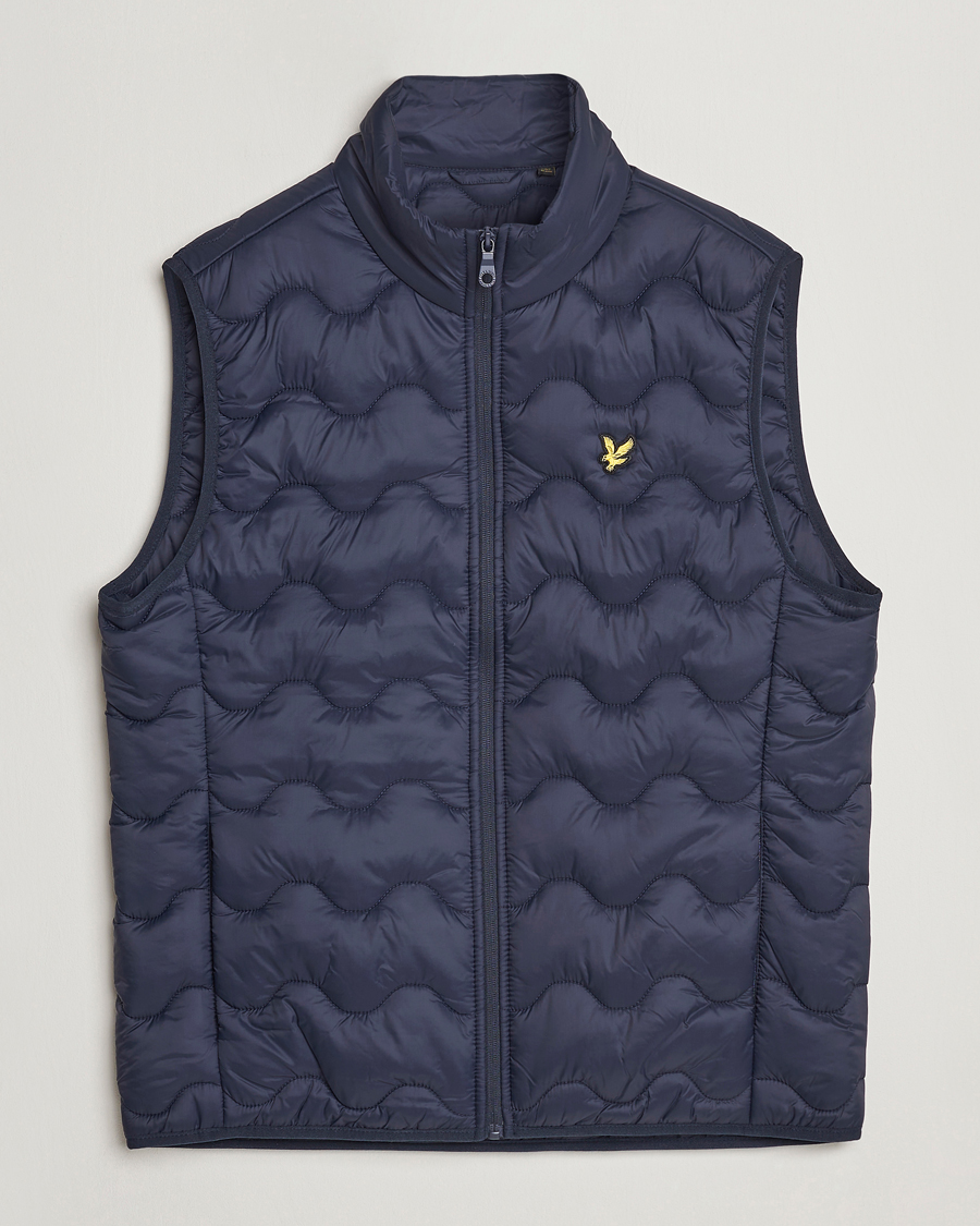 Uomini | Gilet | Lyle & Scott | Crest Quilted Gilet Vest Dark Navy