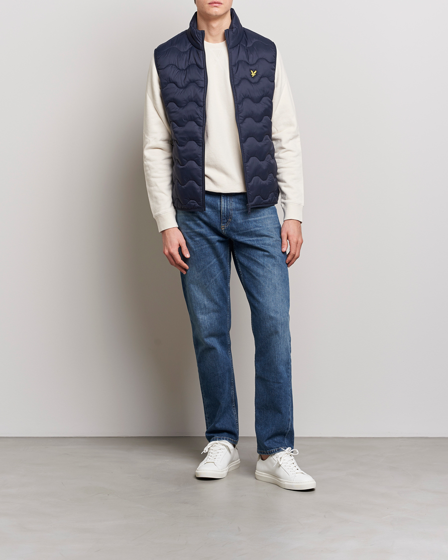 Uomini | Gilet | Lyle & Scott | Crest Quilted Gilet Vest Dark Navy