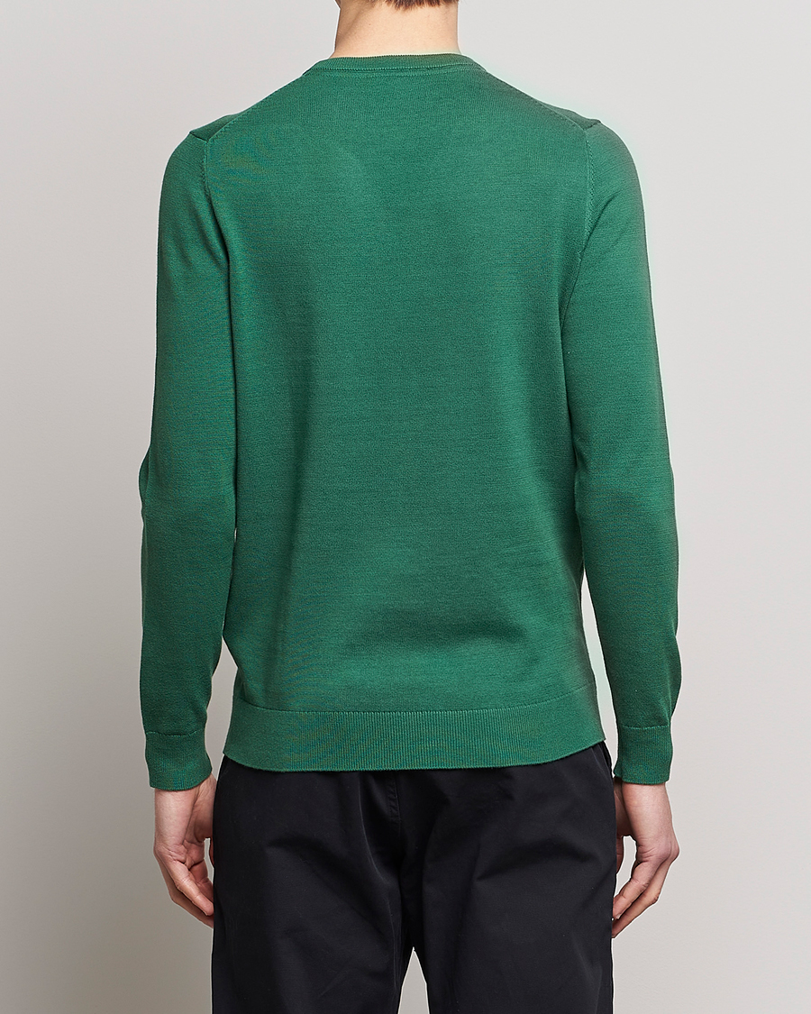 Uomini | Maglieria | Lyle & Scott | Crew Neck Cotton Sweater English Green