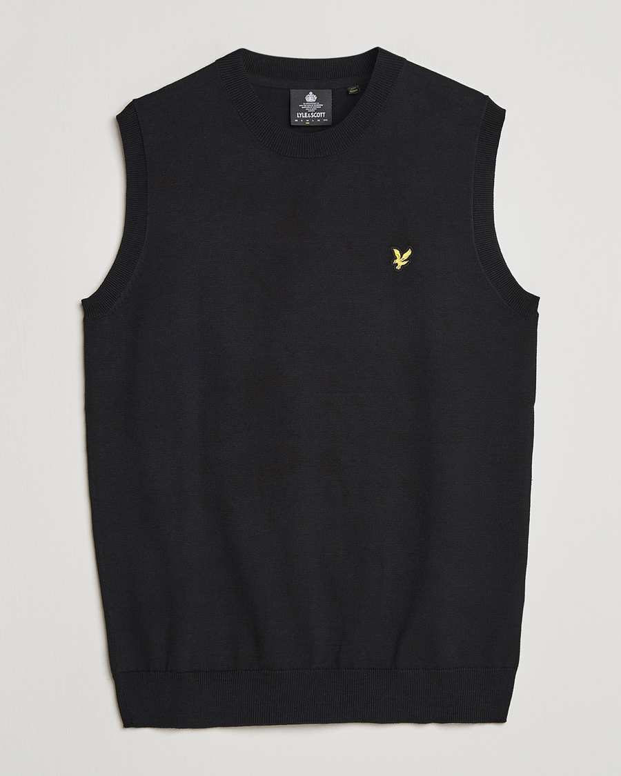 Uomini | Maglieria | Lyle & Scott | Cotton Vest Black