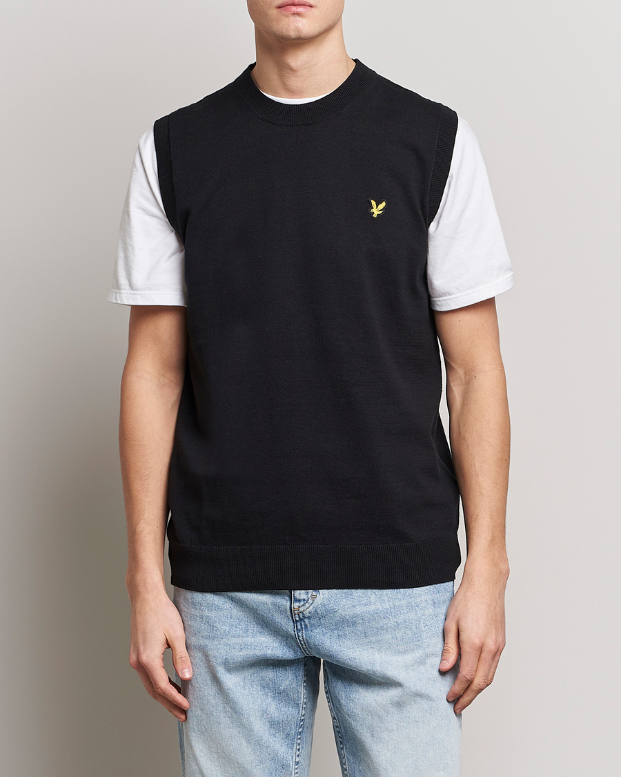 Uomini | Maglieria | Lyle & Scott | Cotton Vest Black
