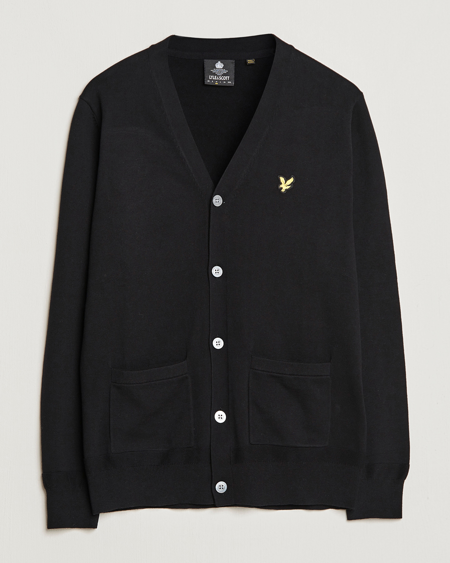 Uomini | Maglieria | Lyle & Scott | Cotton Cardigan Black