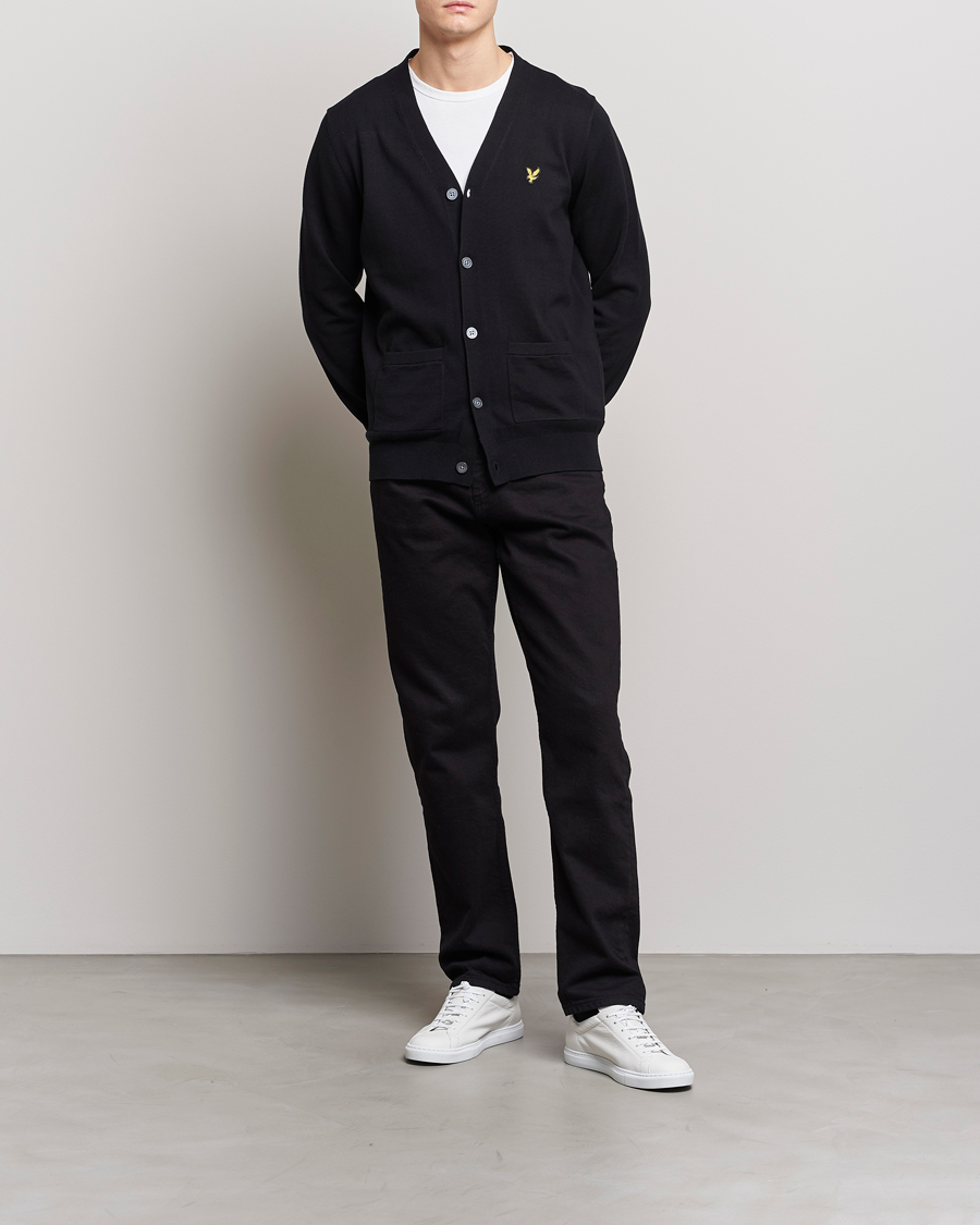 Uomini | Maglieria | Lyle & Scott | Cotton Cardigan Black