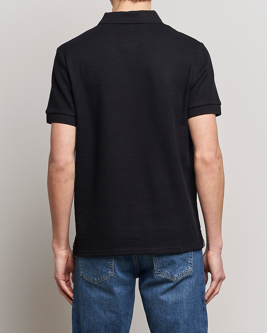 Uomini | Polo | Lyle & Scott | Cuffed Pique Polo Jet Black