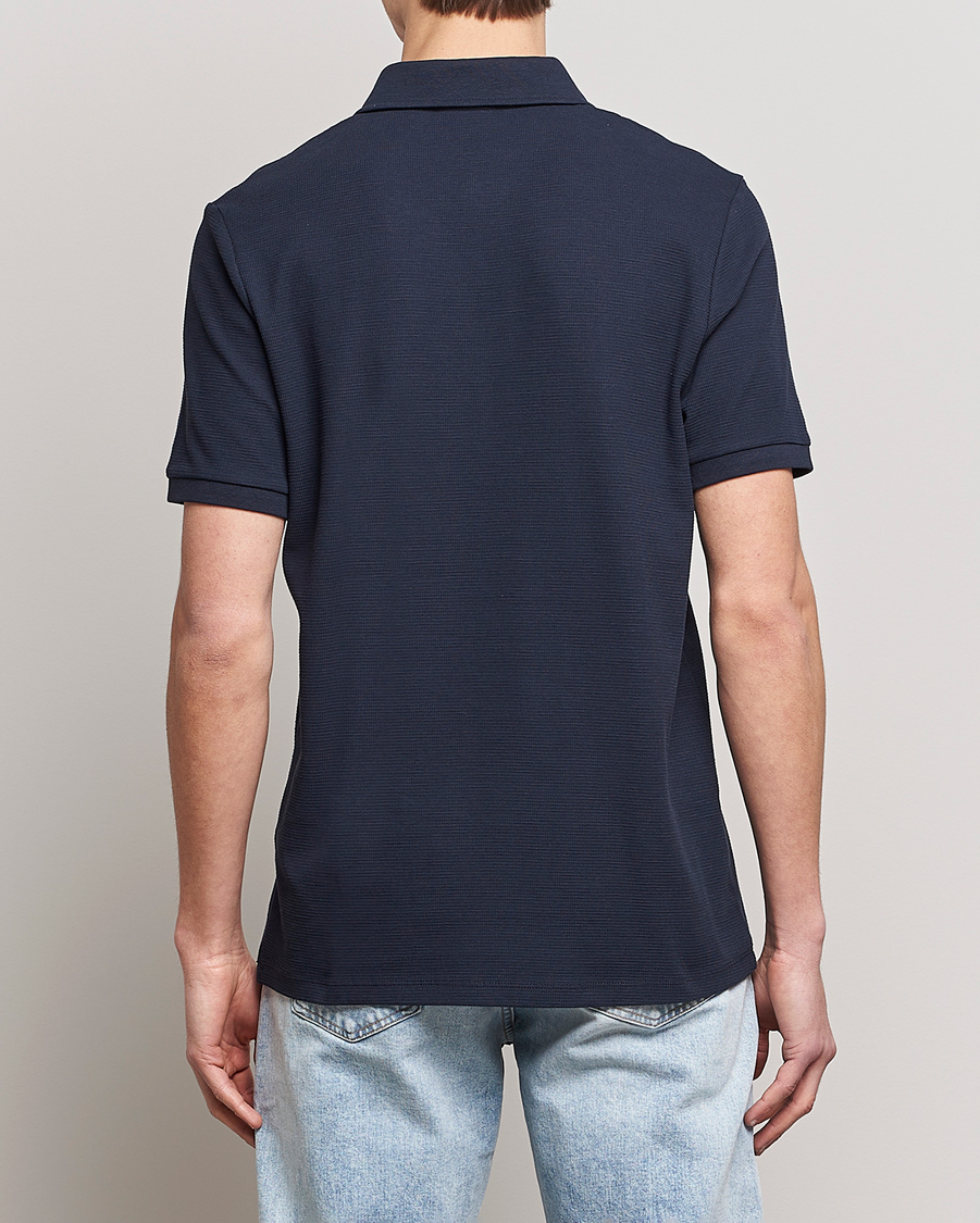 Uomini | Polo | Lyle & Scott | Milano Trim Pique Polo Dark Navy