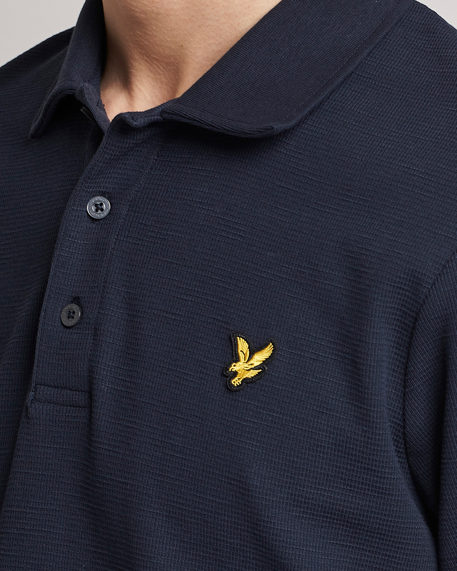 Uomini | Polo | Lyle & Scott | Milano Trim Pique Polo Dark Navy
