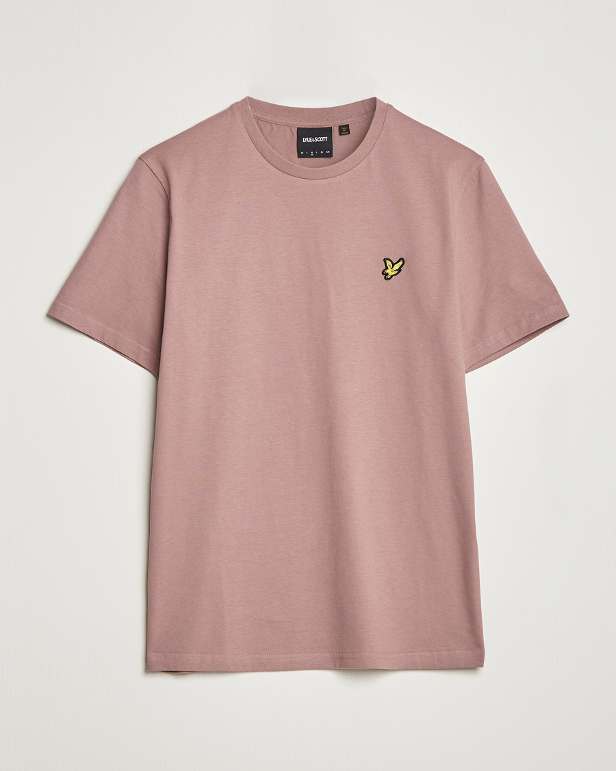 Uomini | T-shirt | Lyle & Scott | Crew Neck Organic Cotton Tee Hutton Pink