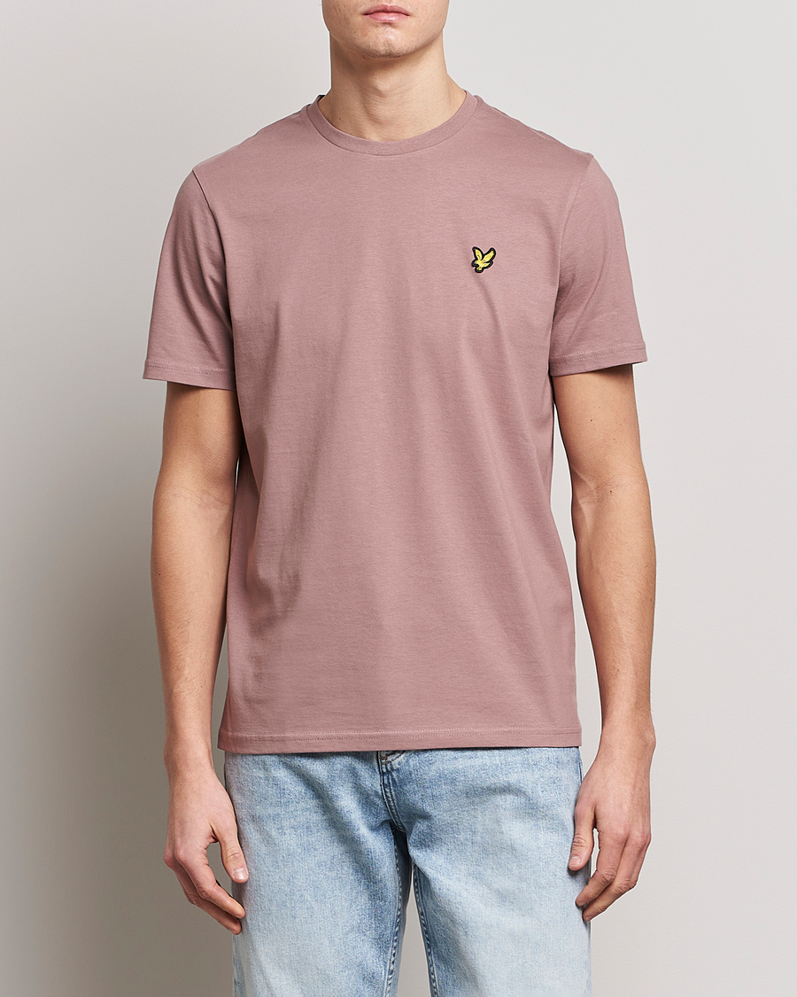 Uomini | T-shirt | Lyle & Scott | Crew Neck Organic Cotton Tee Hutton Pink