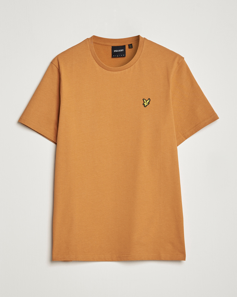 Uomini | T-shirt | Lyle & Scott | Crew Neck Organic Cotton Tee Salt Burne