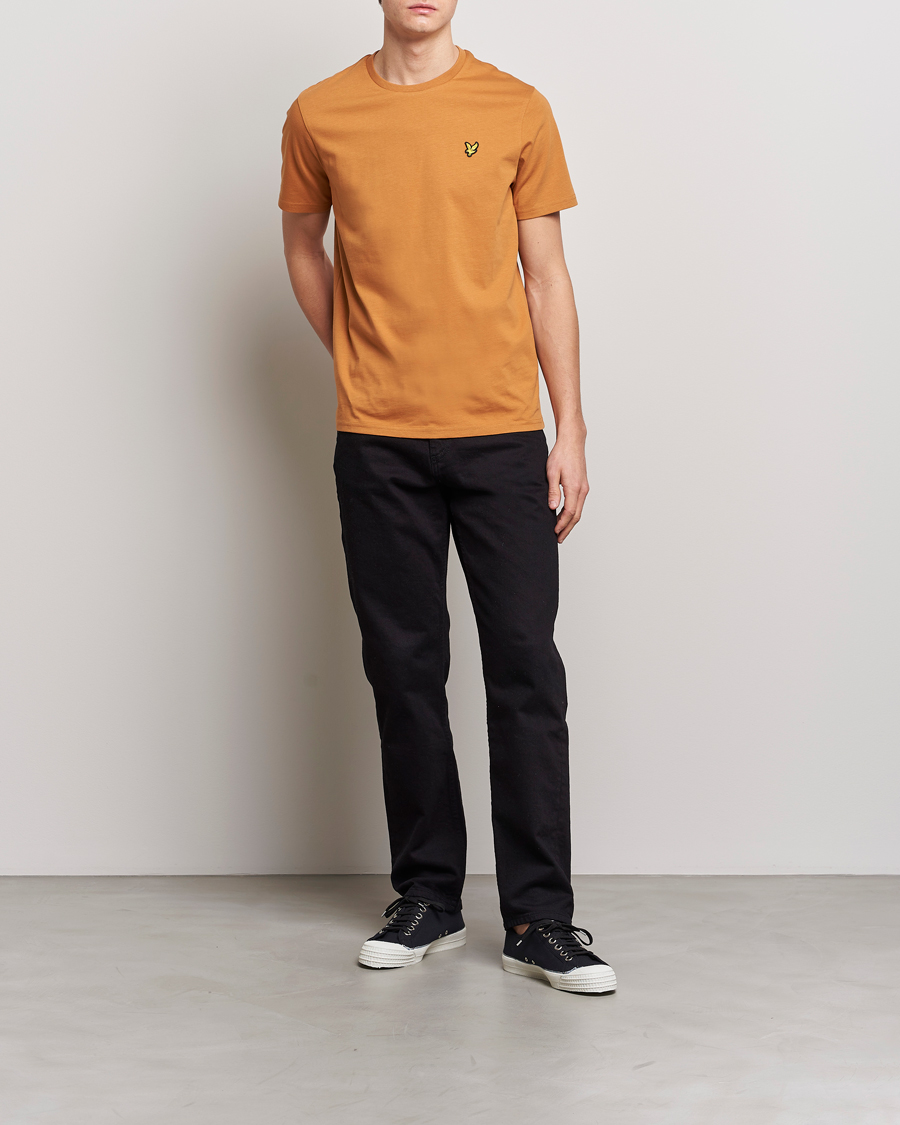 Uomini | T-shirt | Lyle & Scott | Crew Neck Organic Cotton Tee Salt Burne
