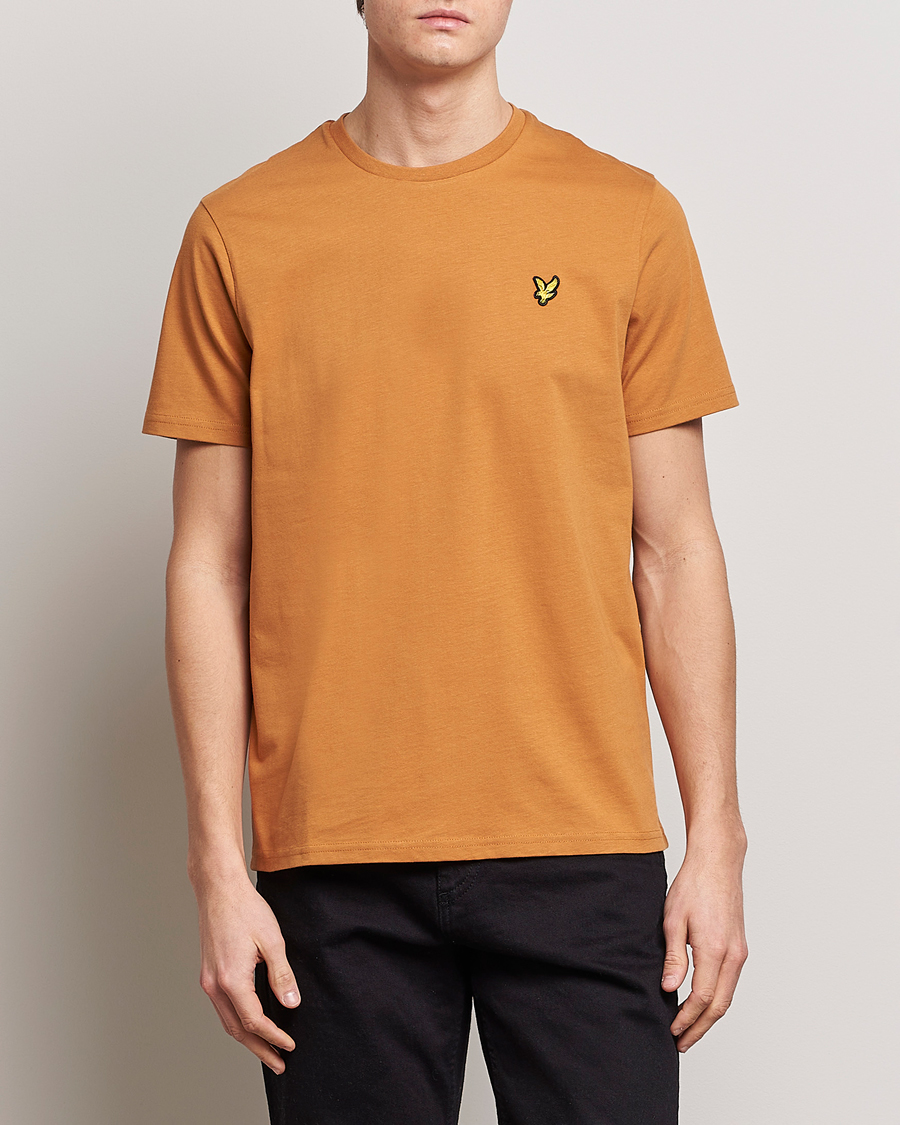 Uomini | T-shirt | Lyle & Scott | Crew Neck Organic Cotton Tee Salt Burne