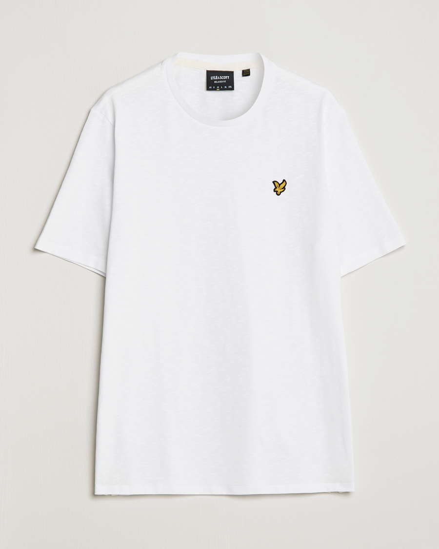 Uomini | T-shirt | Lyle & Scott | Slub T-Shirt White