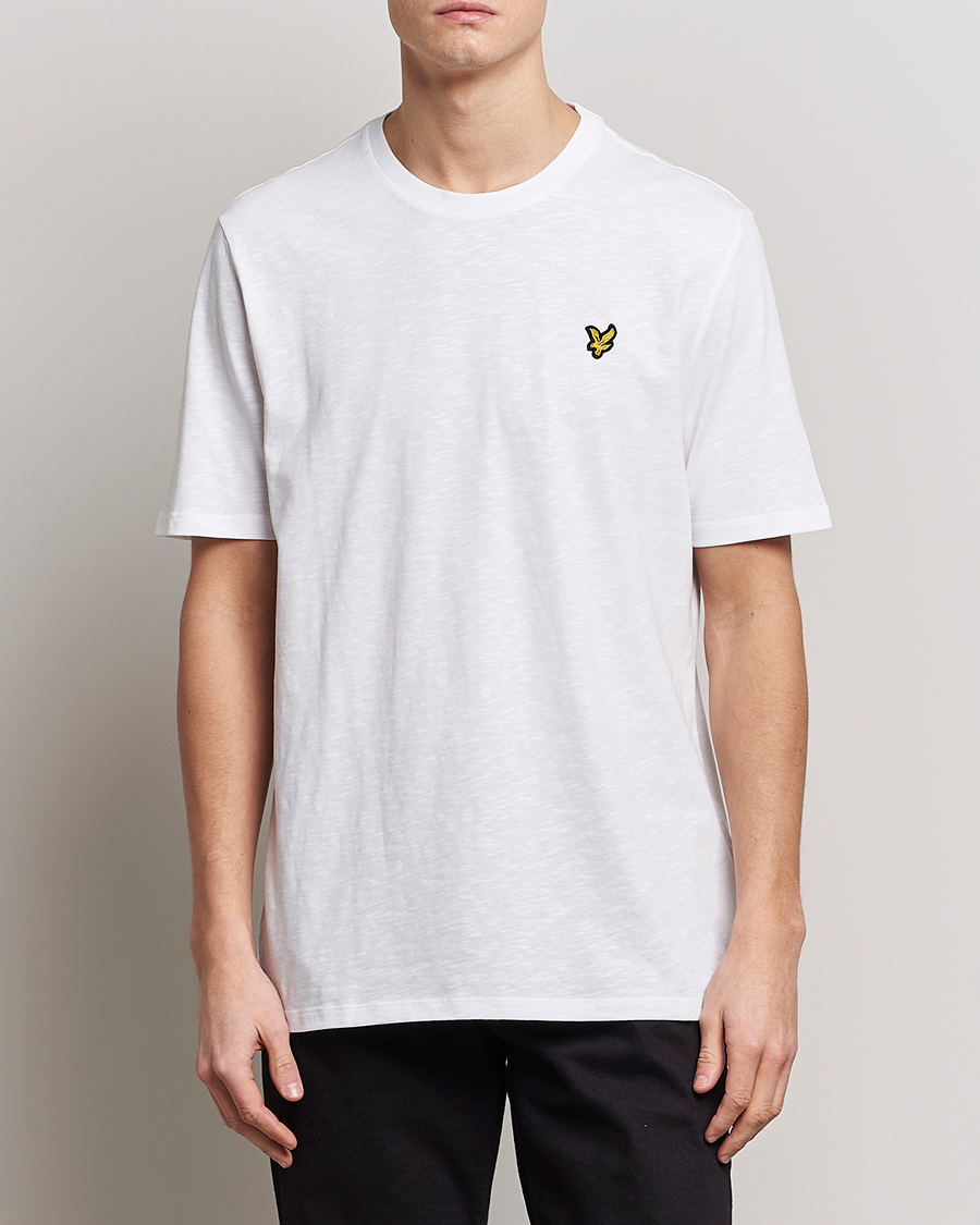 Uomini | T-shirt | Lyle & Scott | Slub T-Shirt White