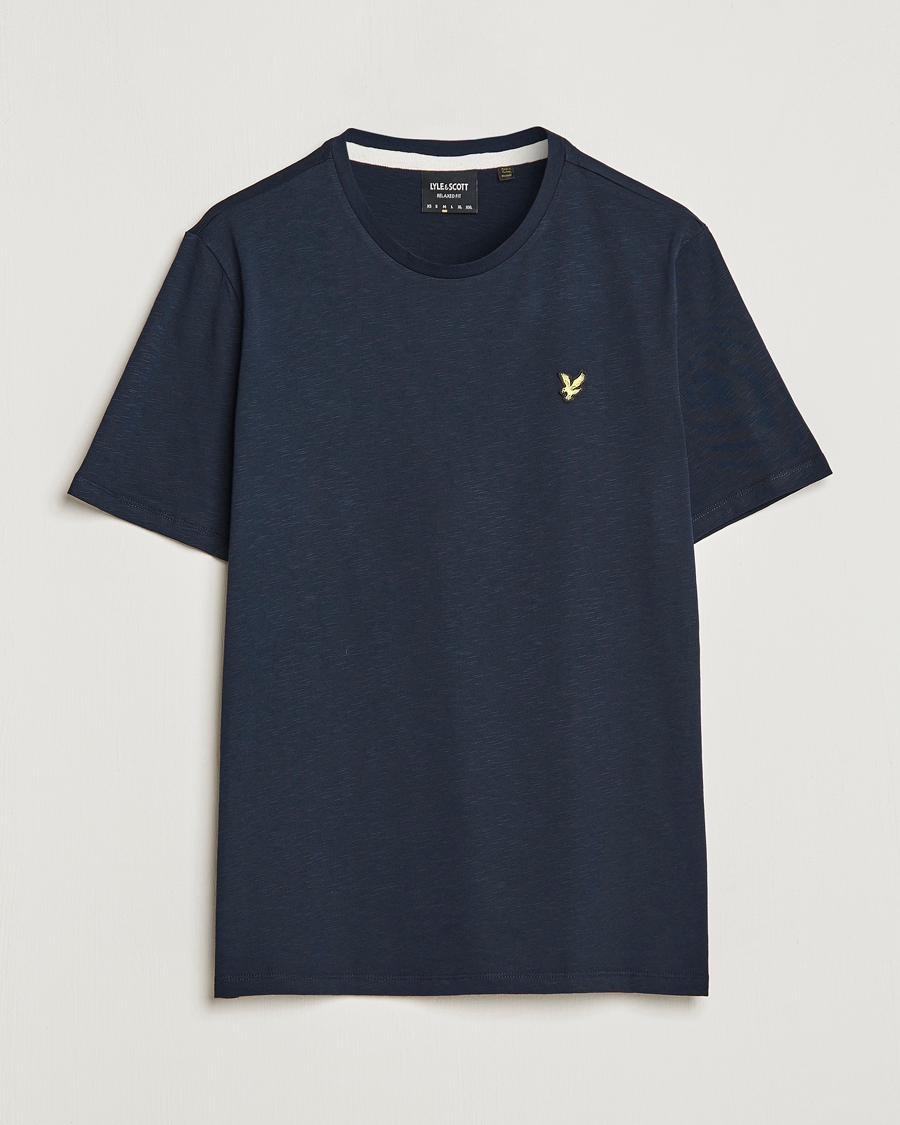 Uomini | T-shirt | Lyle & Scott | Slub T-Shirt Dark Navy