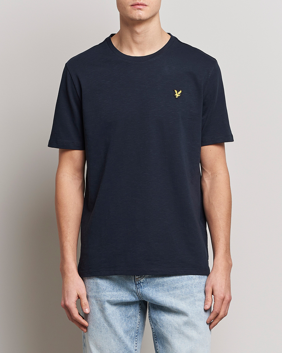 Uomini | T-shirt | Lyle & Scott | Slub T-Shirt Dark Navy