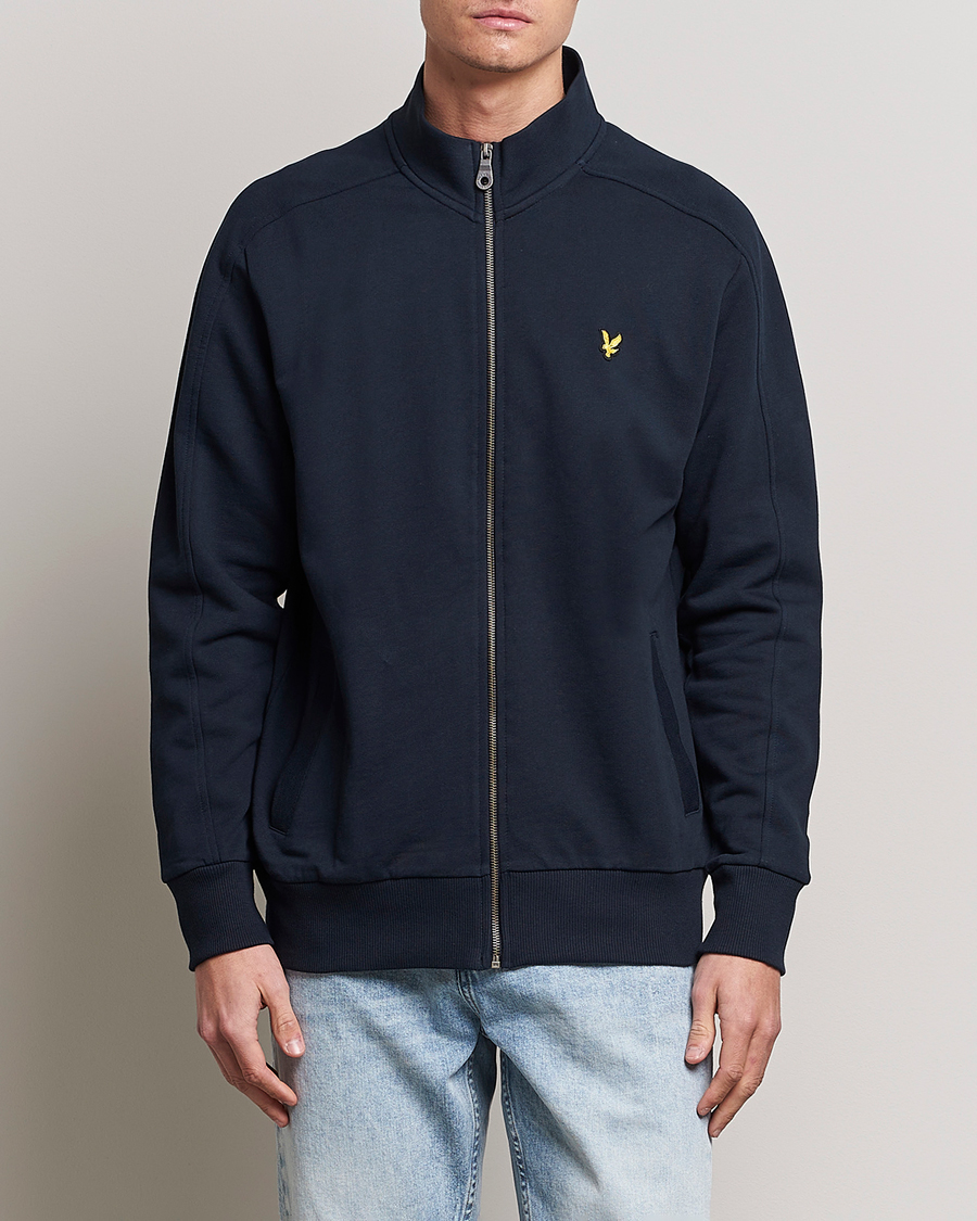 Uomini | Maglieria | Lyle & Scott | Track Full Zip Sweater Dark Navy