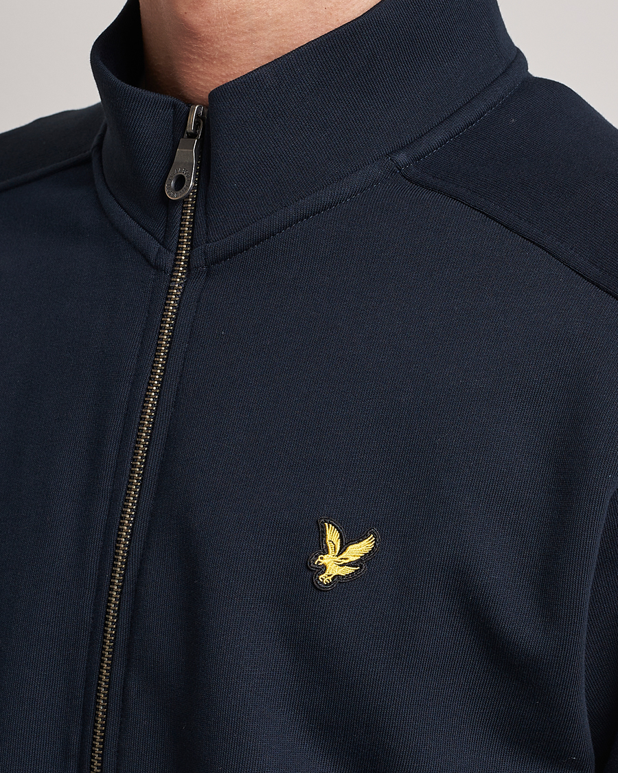 Uomini | Maglieria | Lyle & Scott | Track Full Zip Sweater Dark Navy