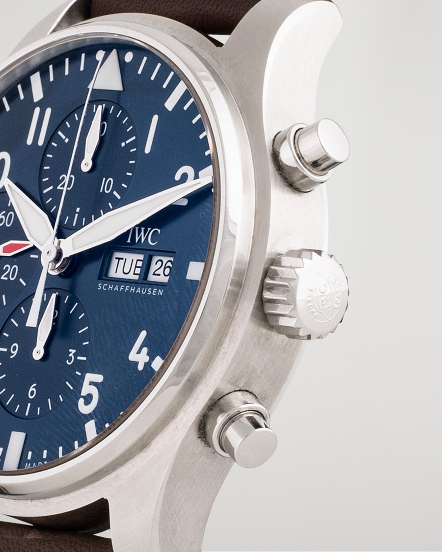 Uomini | Pre-Owned & Vintage Watches | IWC Pre-Owned | Le Petit Prince Chronograph IW377714 Steel Blue