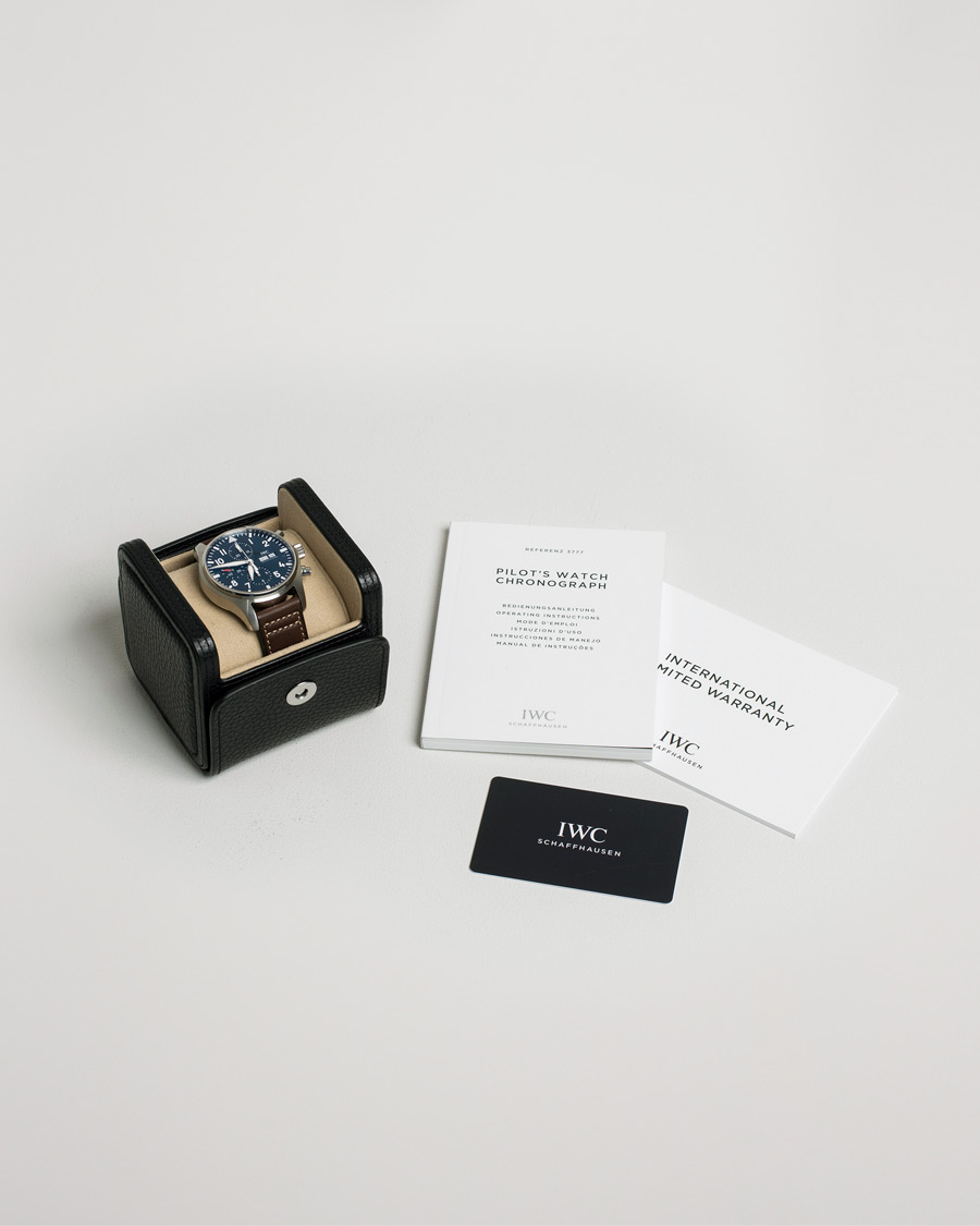 Uomini | Pre-Owned & Vintage Watches | IWC Pre-Owned | Le Petit Prince Chronograph IW377714 Steel Blue