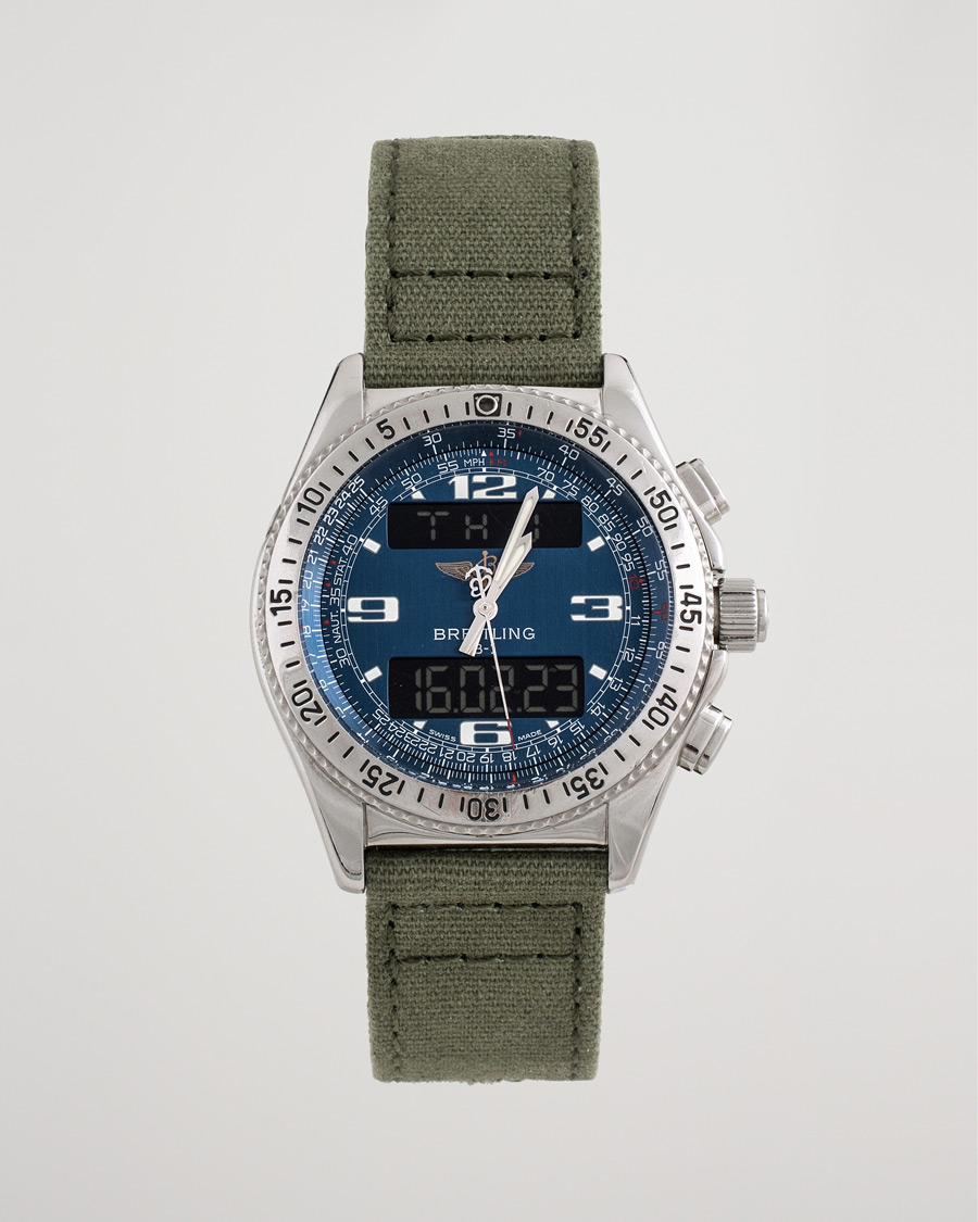 Uomini | Pre-Owned & Vintage Watches | Breitling Pre-Owned | B-1 A68362 Steel Blue