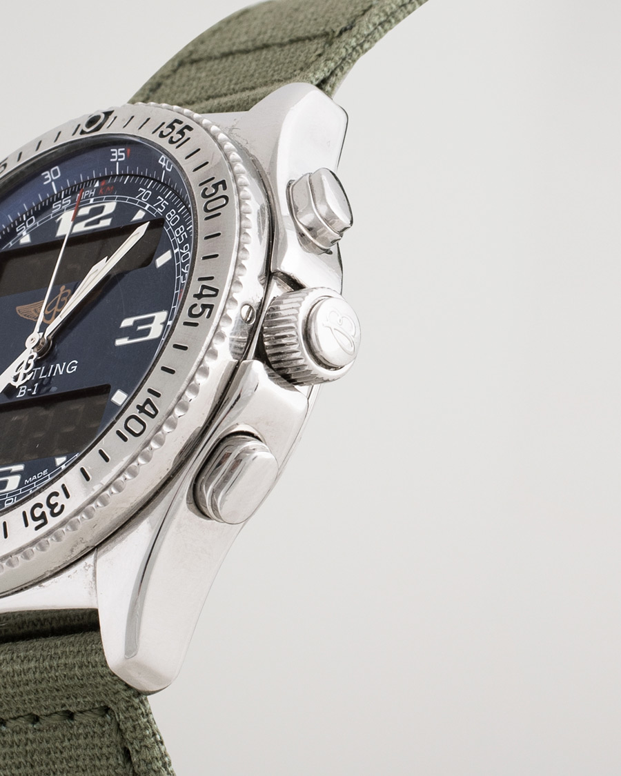 Uomini | Pre-Owned & Vintage Watches | Breitling Pre-Owned | B-1 A68362 Steel Blue