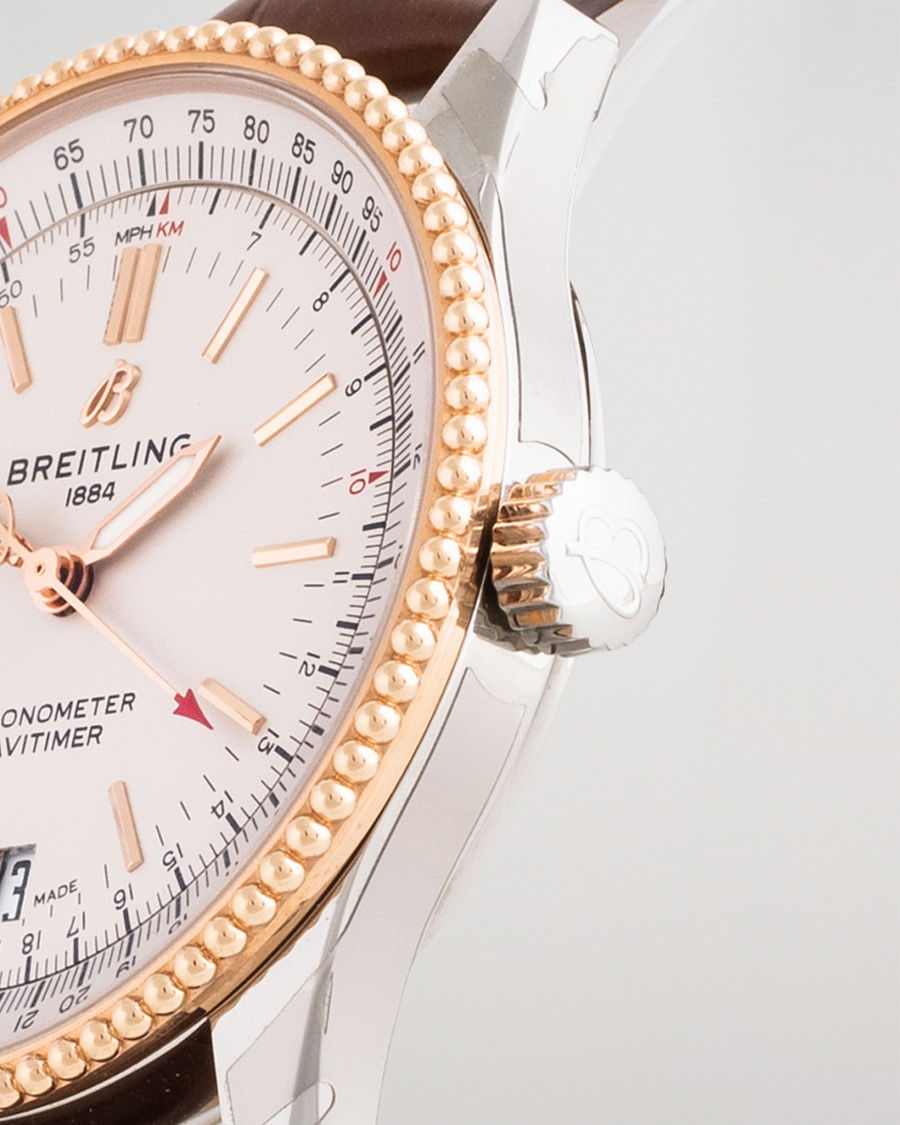 Uomini | Pre-Owned & Vintage Watches | Breitling Pre-Owned | Navitimer38 U17325211G1P1 Steel White