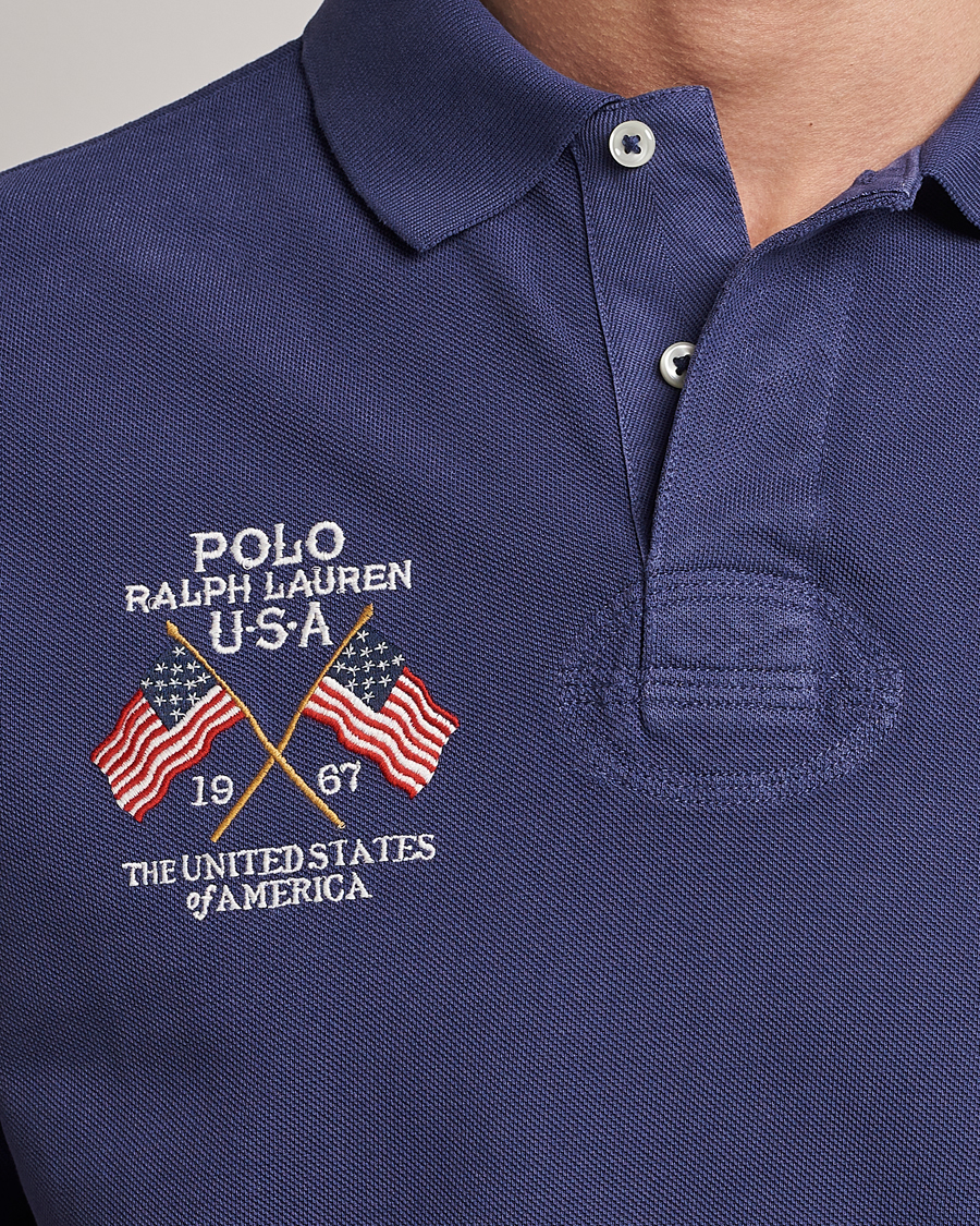 Uomini | Polo | Polo Ralph Lauren | Classic Fit Flag Polo Boathouse Navy