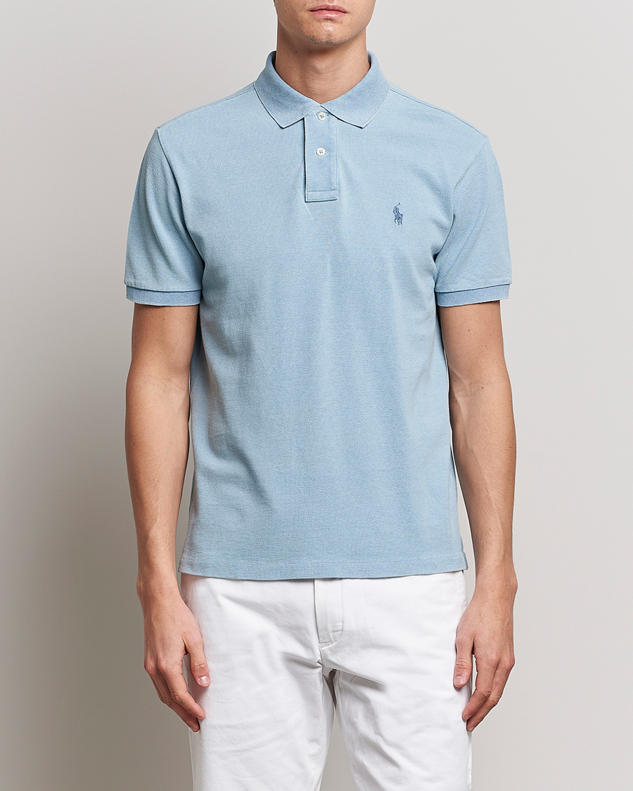 Uomini | Polo | Polo Ralph Lauren | Custom Slim Fit Polo Light Indigo