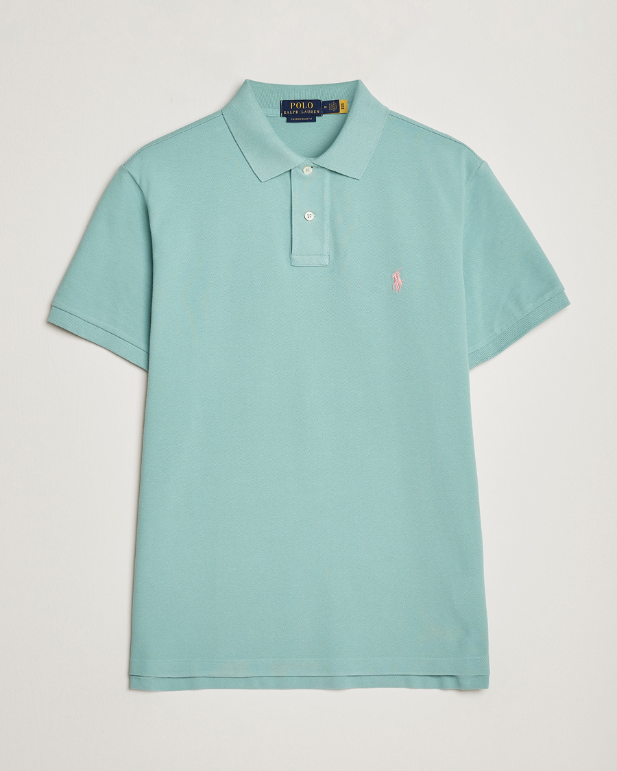 Uomini | Polo | Polo Ralph Lauren | Custom Slim Fit Polo Essex Green