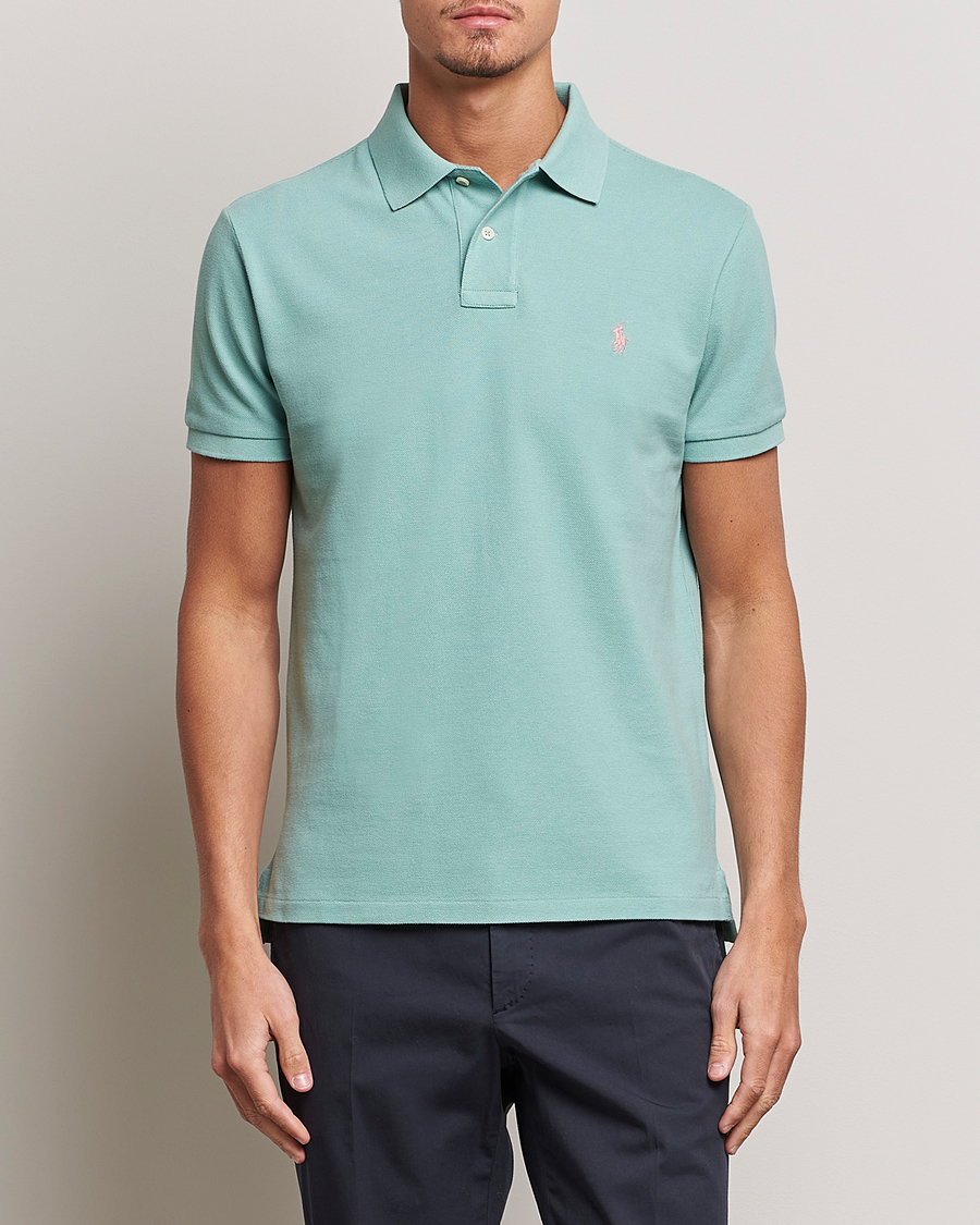 Uomini | Polo | Polo Ralph Lauren | Custom Slim Fit Polo Essex Green