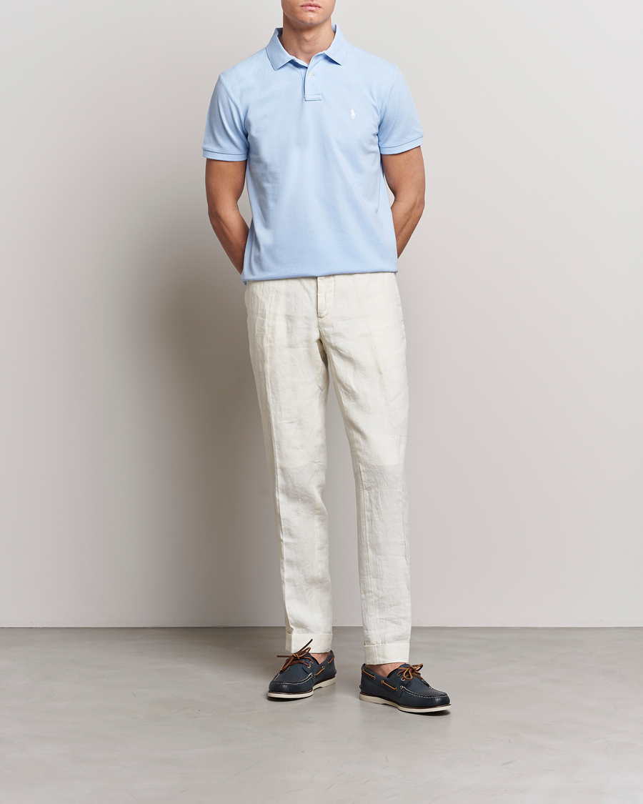 Uomini | Polo | Polo Ralph Lauren | Custom Slim Fit Polo Office Blue