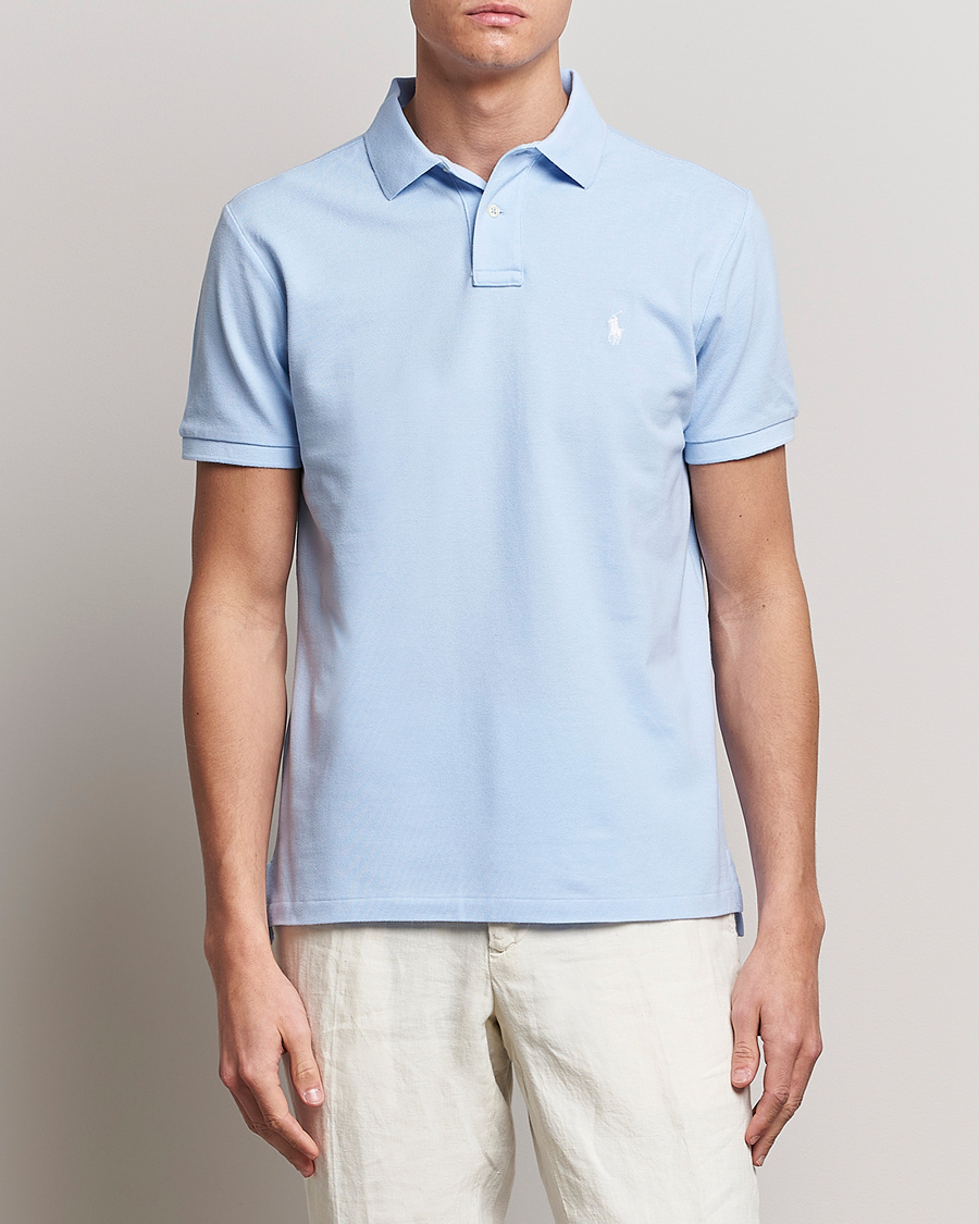 Uomini | Polo | Polo Ralph Lauren | Custom Slim Fit Polo Office Blue