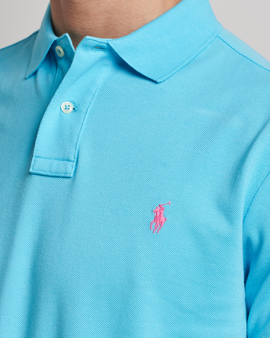 Uomini | Polo | Polo Ralph Lauren | Custom Slim Fit Polo Turquoise Nova